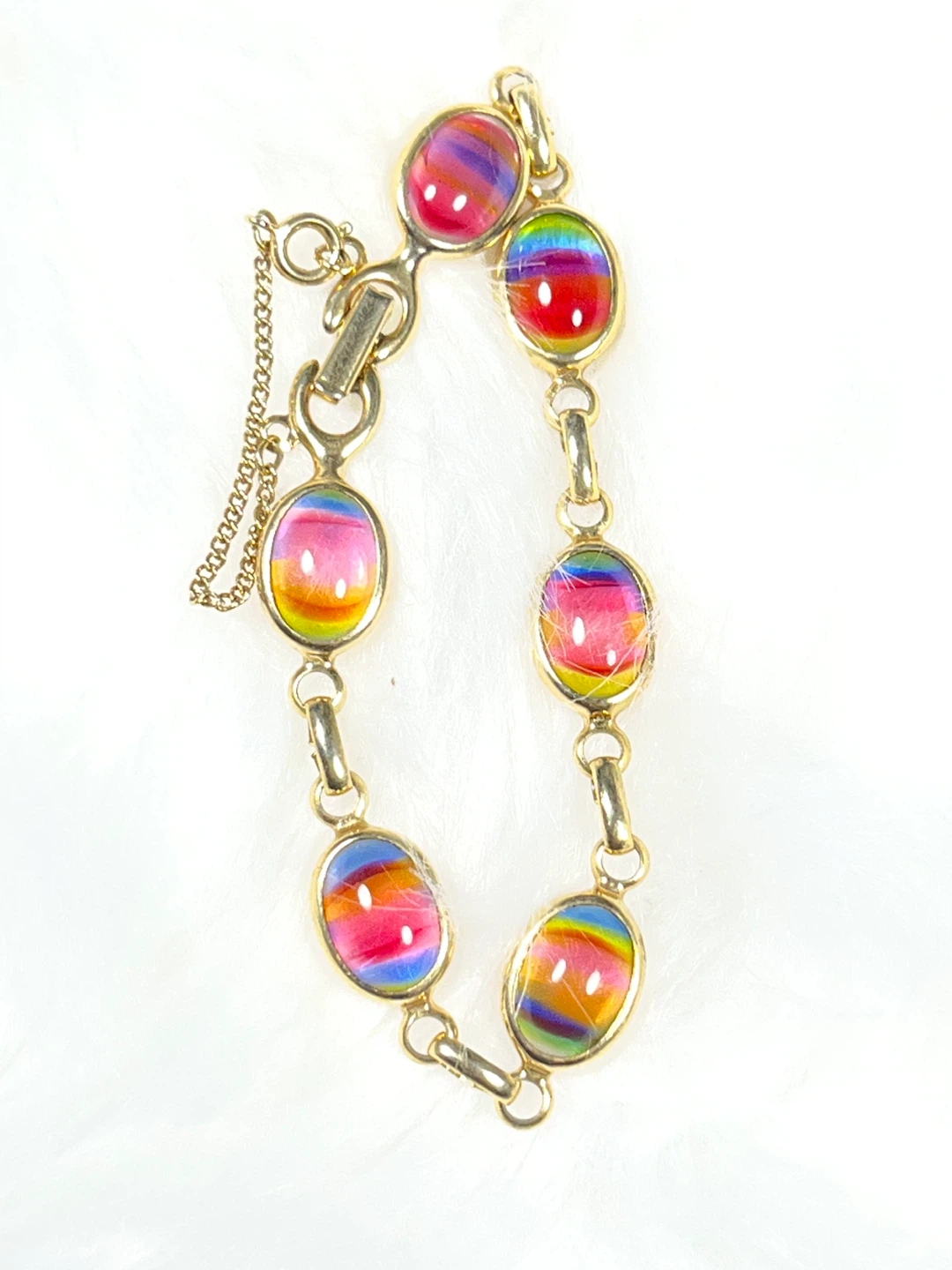 Sarah Coventry Rainbow Stone Bracelet