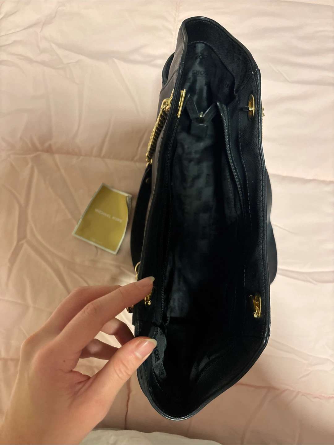 Michael Kors Black Leather Tote Bag - photo 3