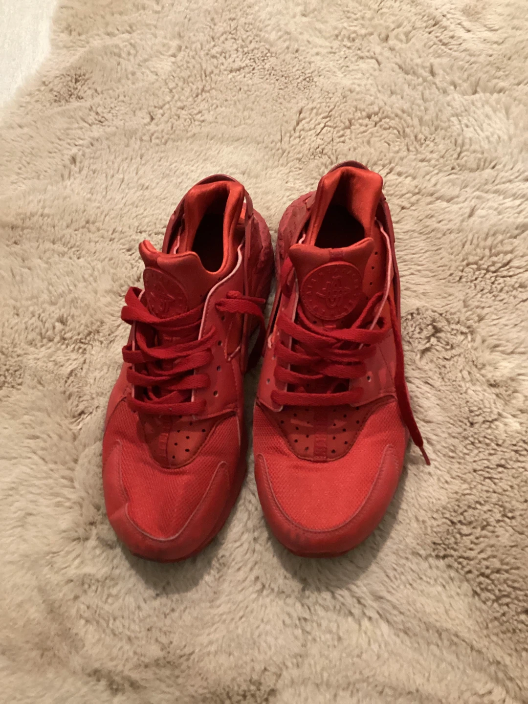 Nike Air Huarache Red Sneakers