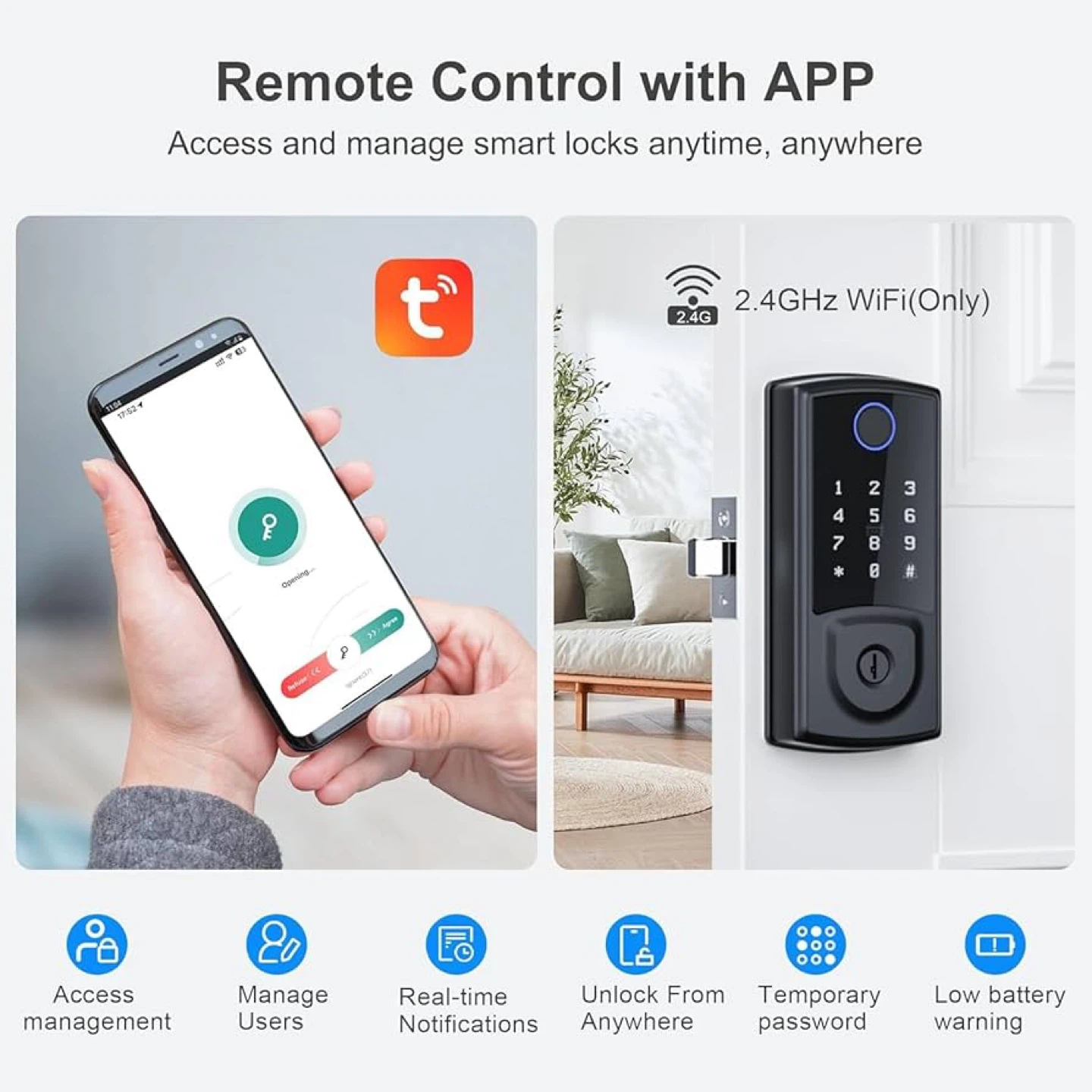 GOALSPARK Smart Lock Z32 - Black - photo 4