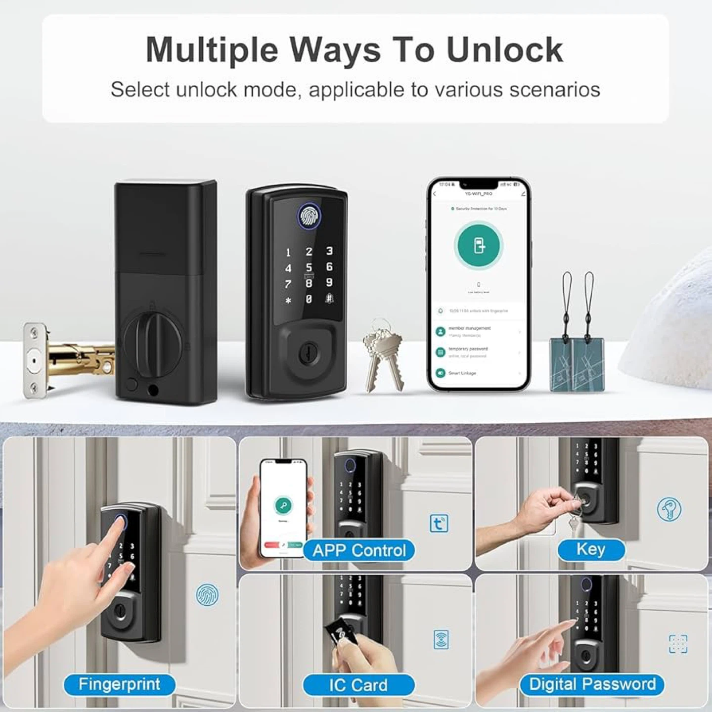 GOALSPARK Smart Lock Z32 - Black - photo 3