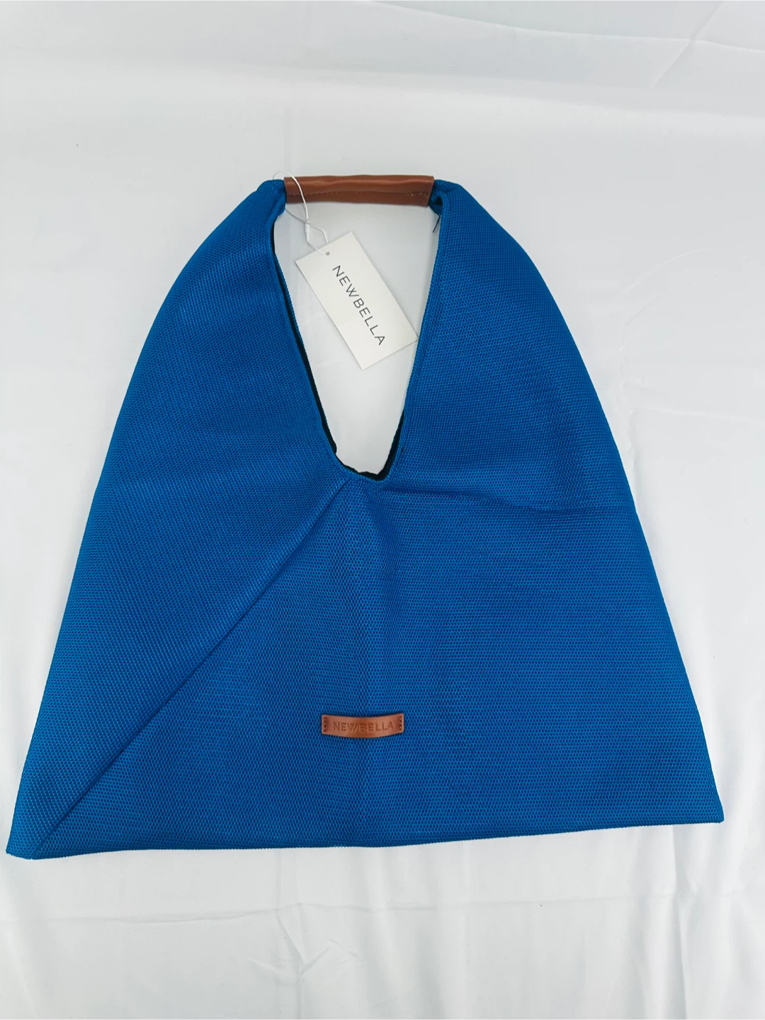 NEWBELLA Anne Knitted Shoulder Hobo Bag Blue Slouchy Tote - photo 2