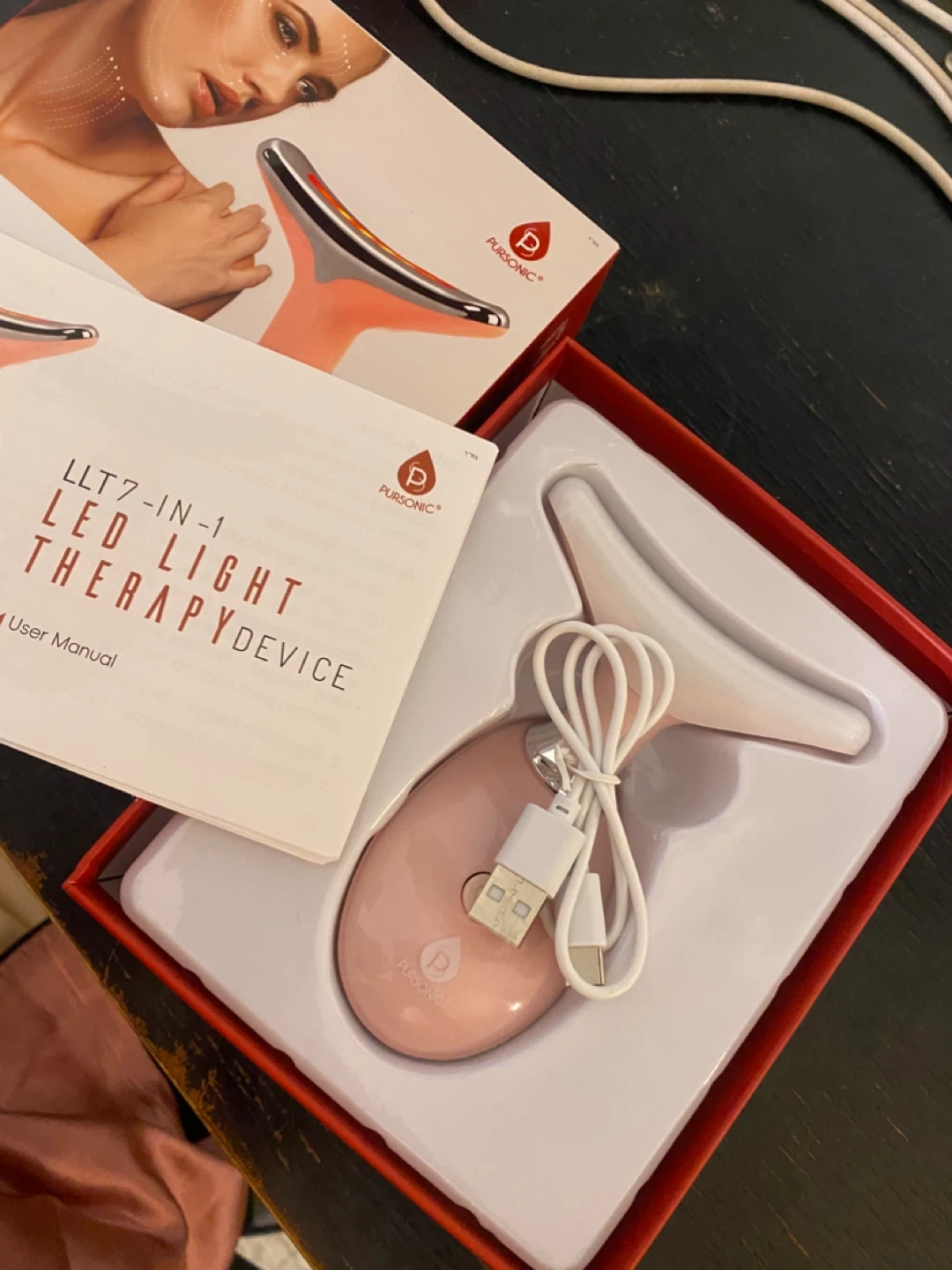 PURSONIC LED Beauty Device Pink
