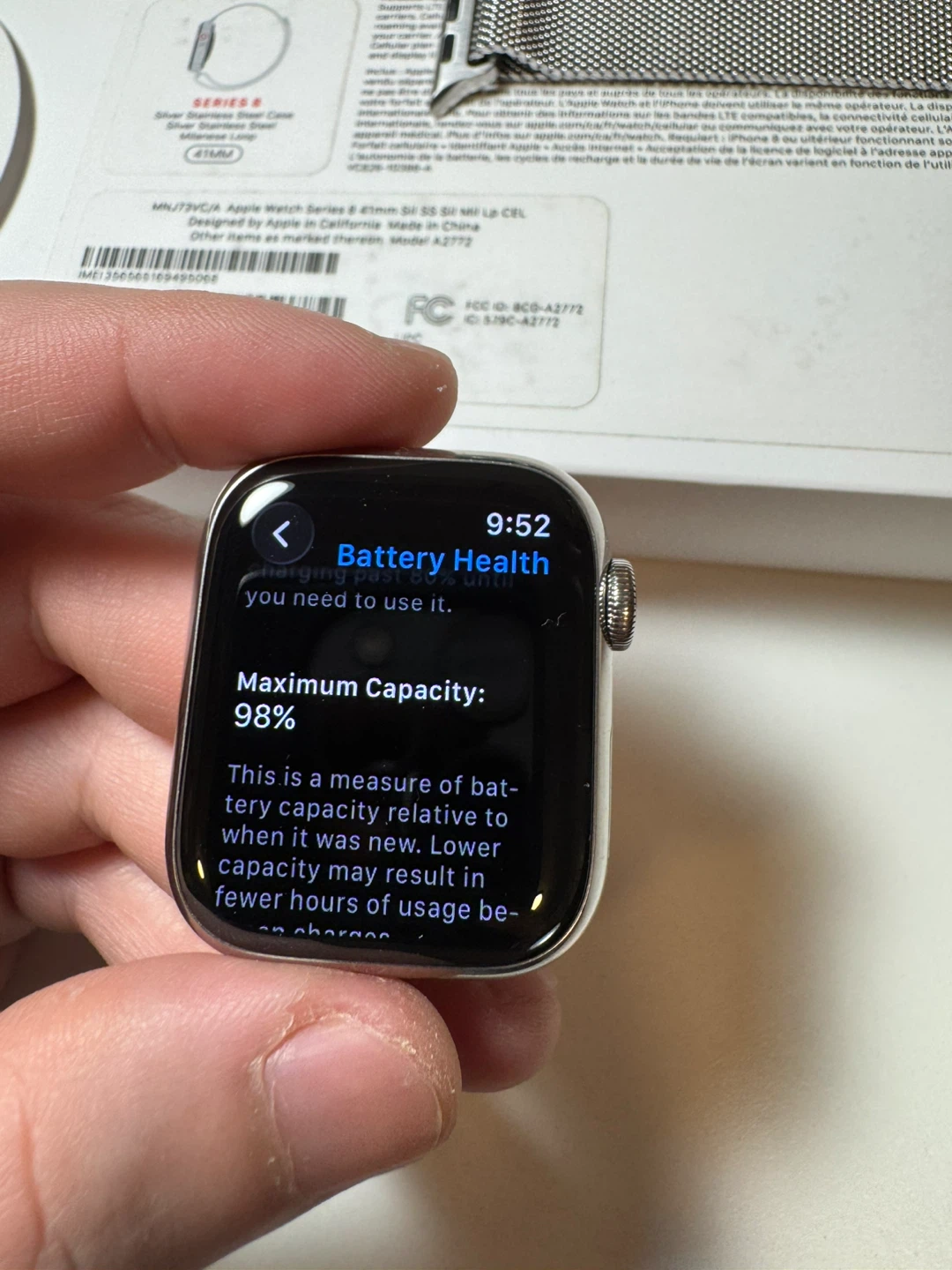 Apple Watch S8 (GPS + Cellular) 41mm Silver Stainless Steel - photo 3