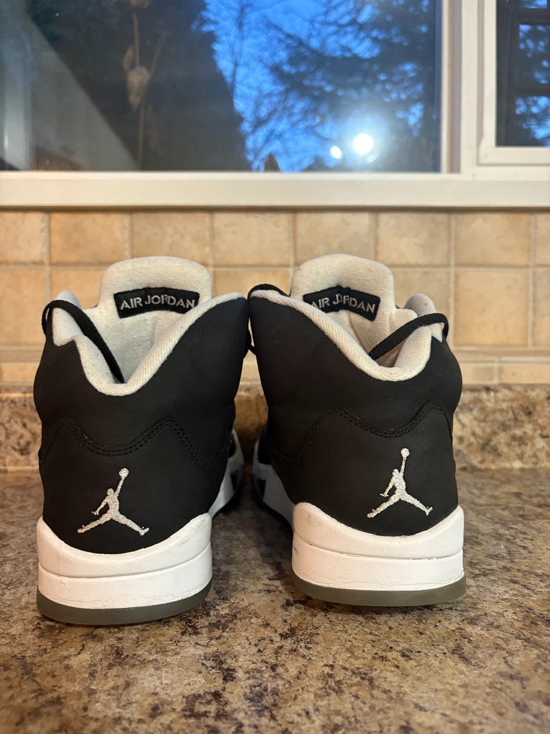 Air Jordan 5 Retro Black White Men's Sneakers - photo 2