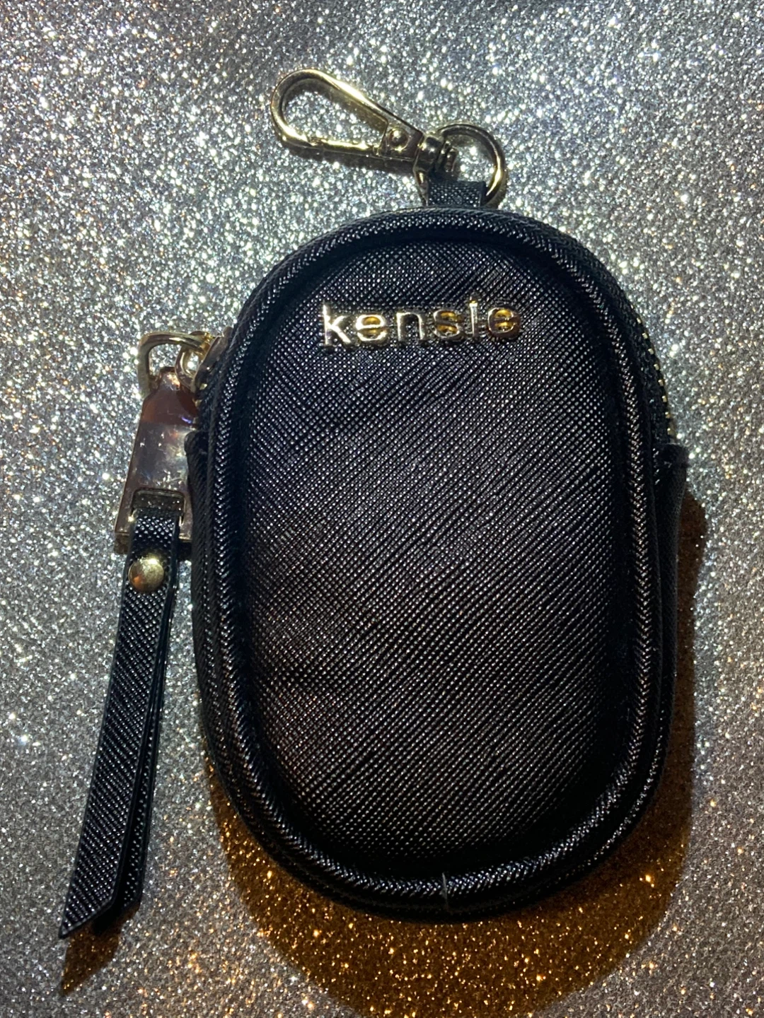 Kensie Black Zippered keychain Coin Pouch - photo 2