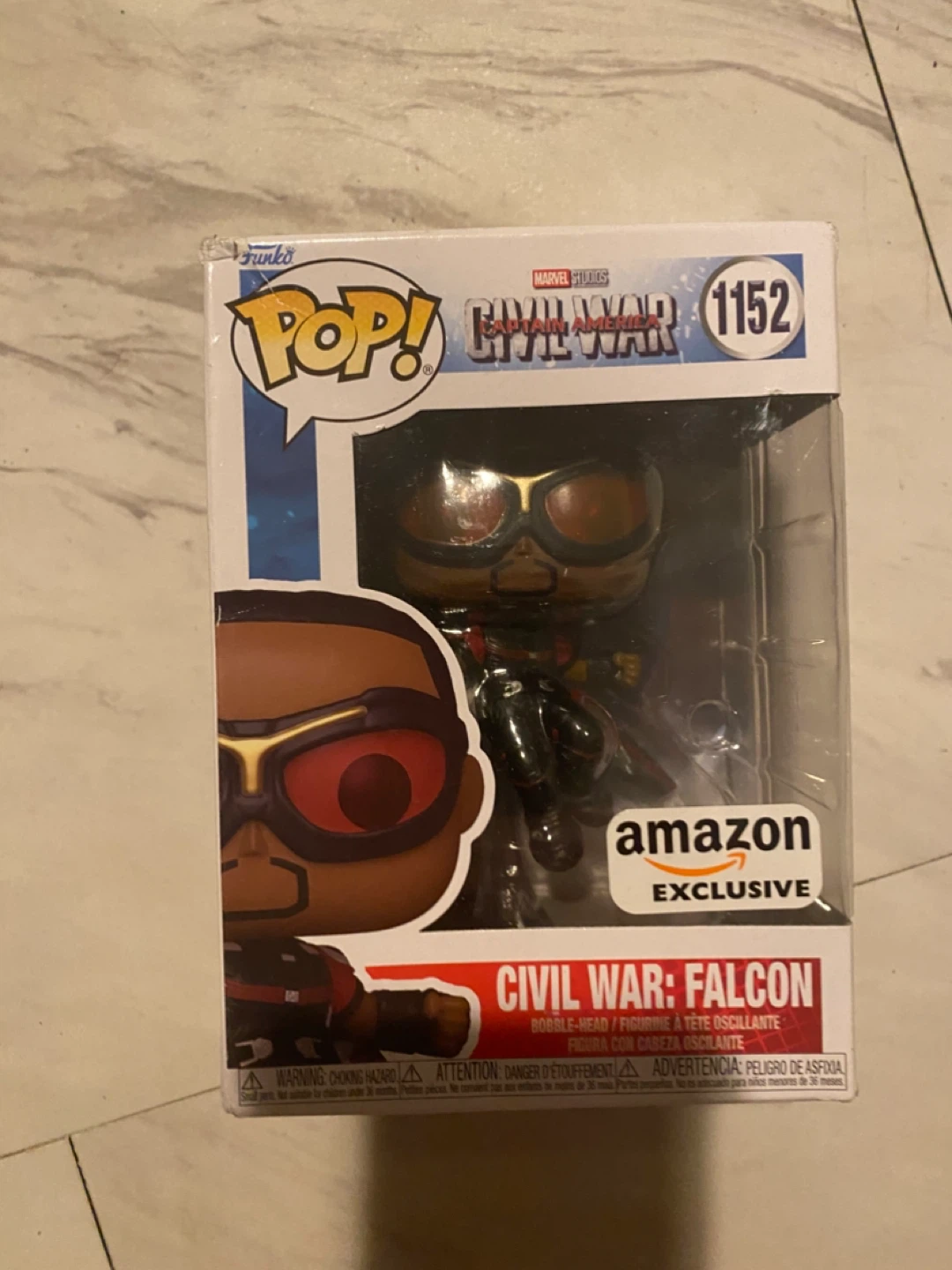 Funko Pop! Marvel Civil War Falcon & Ms. Marvel Amazon Exclusive - photo 3