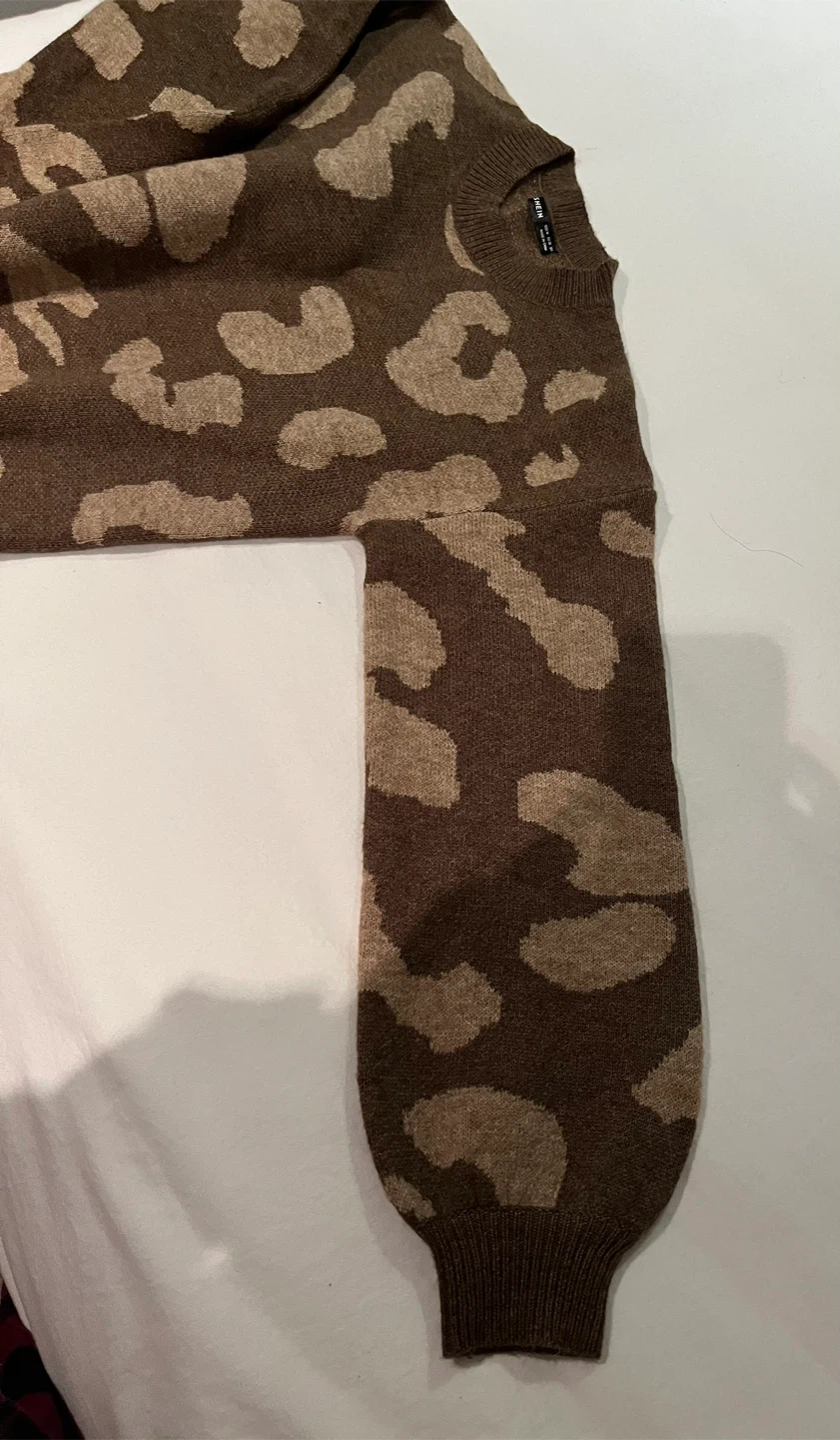 SHEIN Leopard Print Sweater - Size M - photo 3