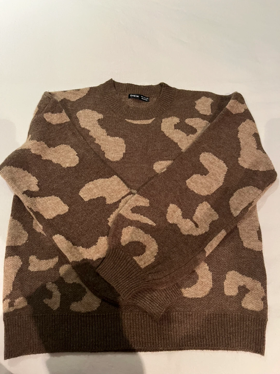 SHEIN Leopard Print Sweater - Size M