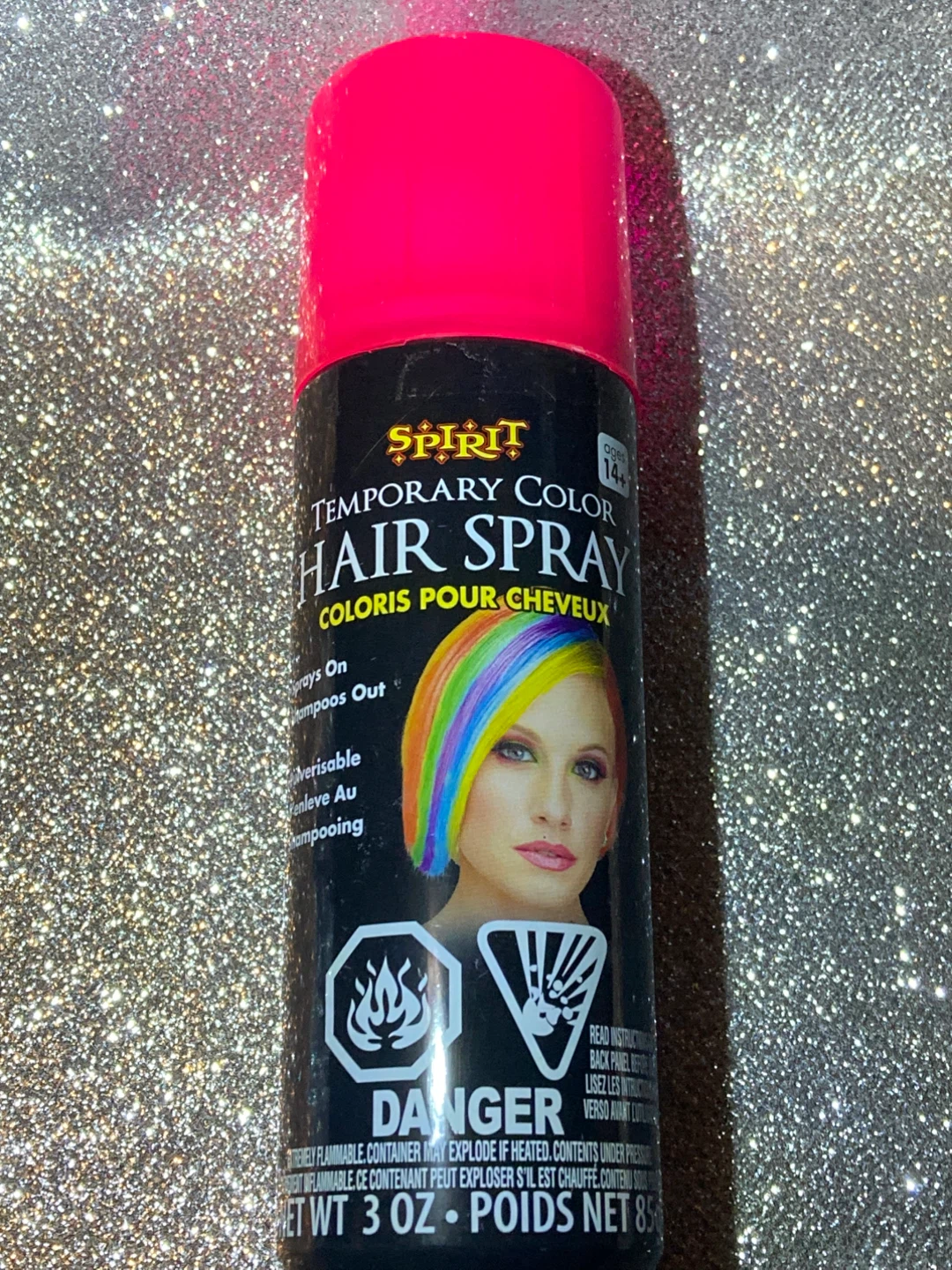 Pink Temporary Color Hair Spray