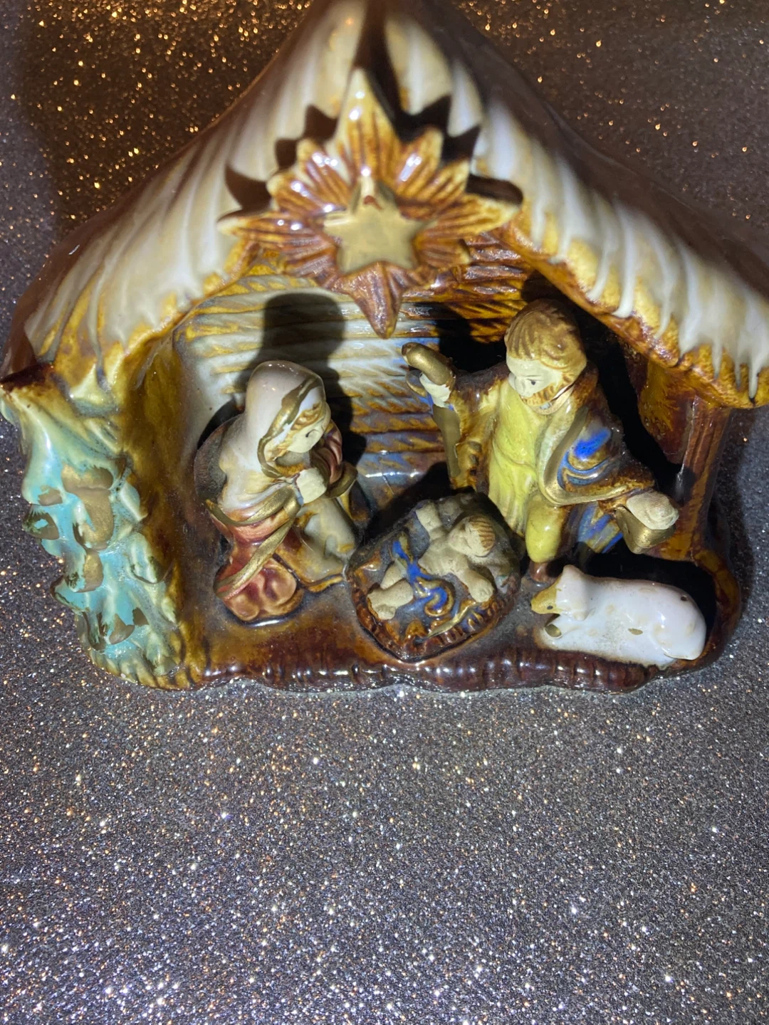 Ceramic Nativity Scene Tabletop Figurine - photo 2