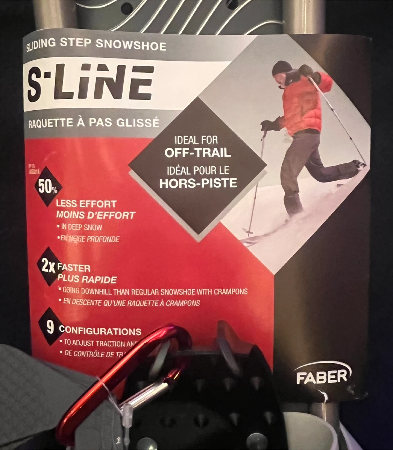 Faber S-Line 536 Sliding Step Snowshoes, sz SMALL - photo 3