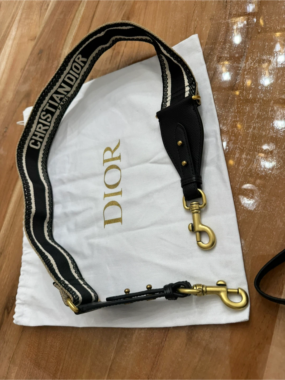 Christian Dior Black Leather Saddle Bag - photo 4