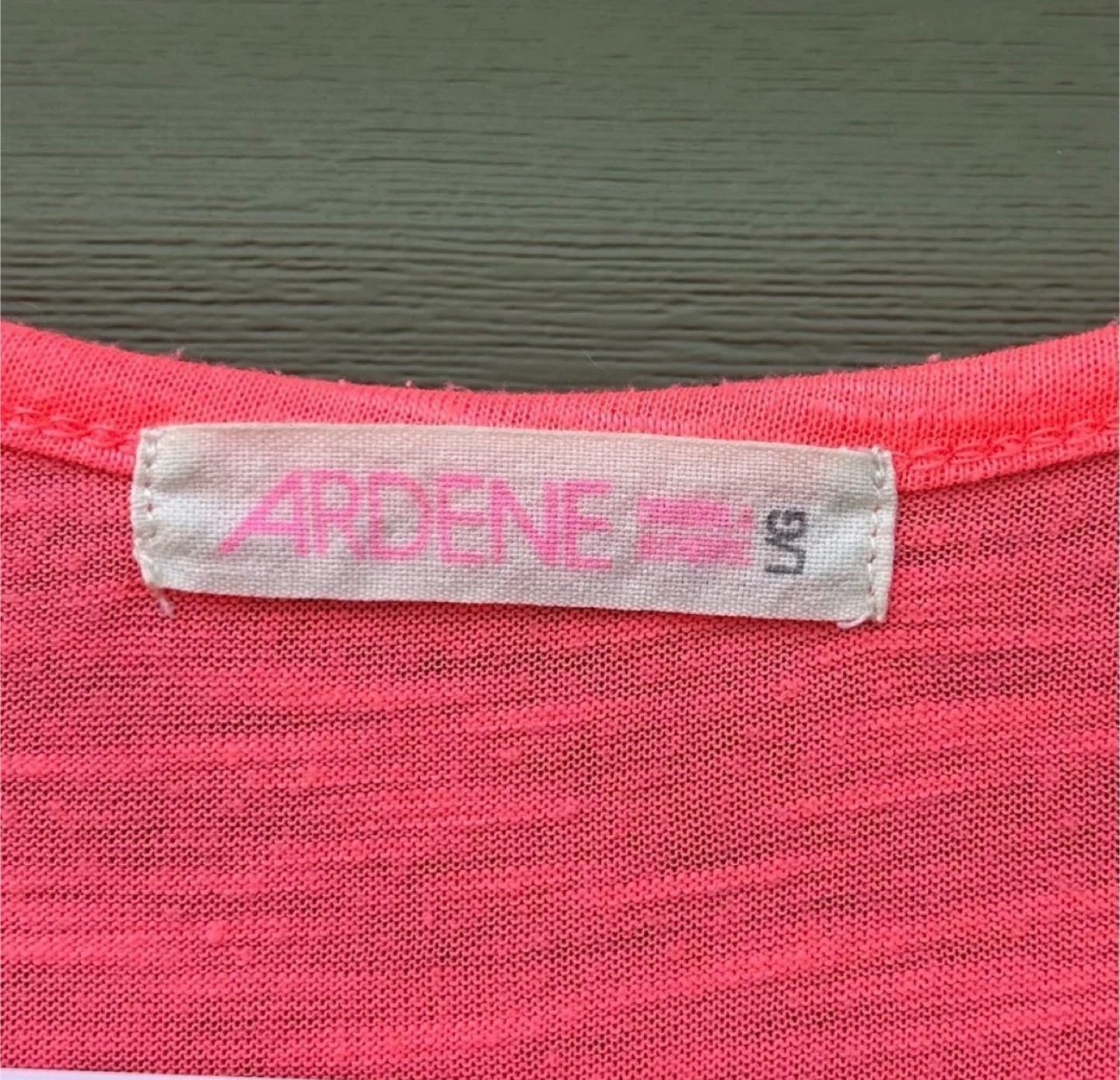 Ardene Neon Color Block Slub Knit Racerback Tank Top Size Large - photo 4