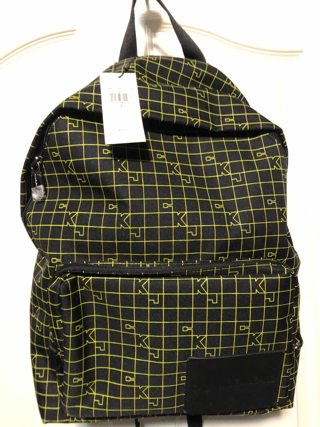Calvin Klein Black and Yellow  Backpack