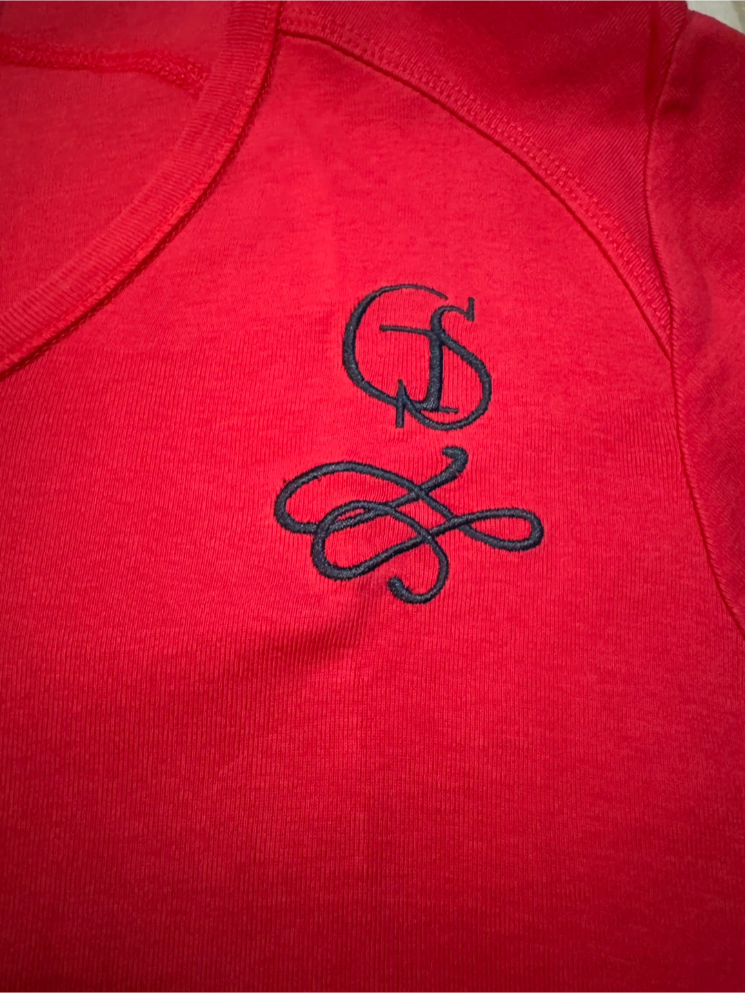 Men’s Red V-Neck T-Shirt - photo 4