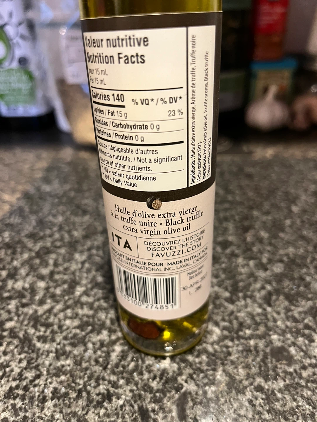 New Favuzzi Black Truffle Olive Oil - photo 3