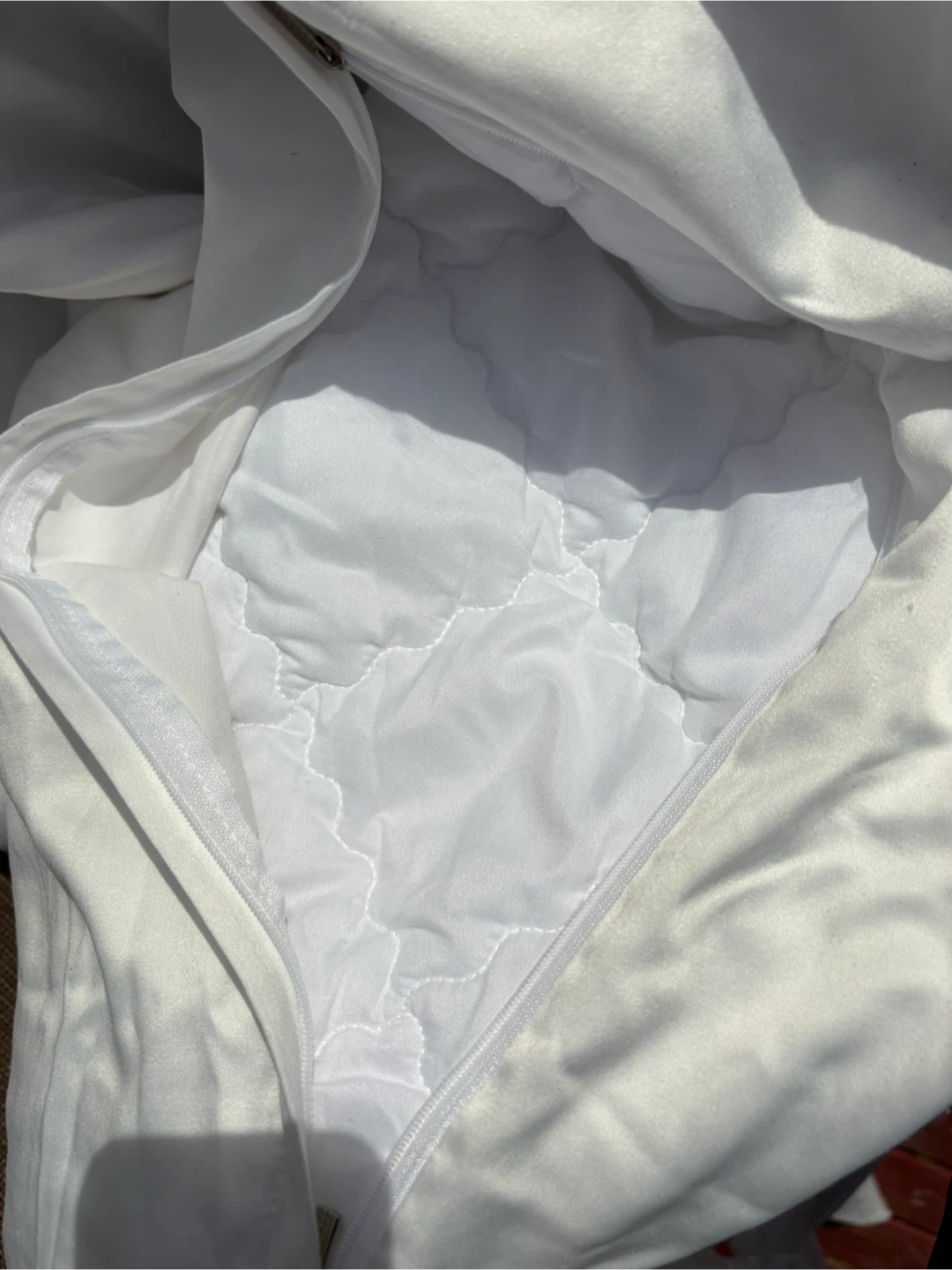 White satin duvet cover 130x190cm - photo 5
