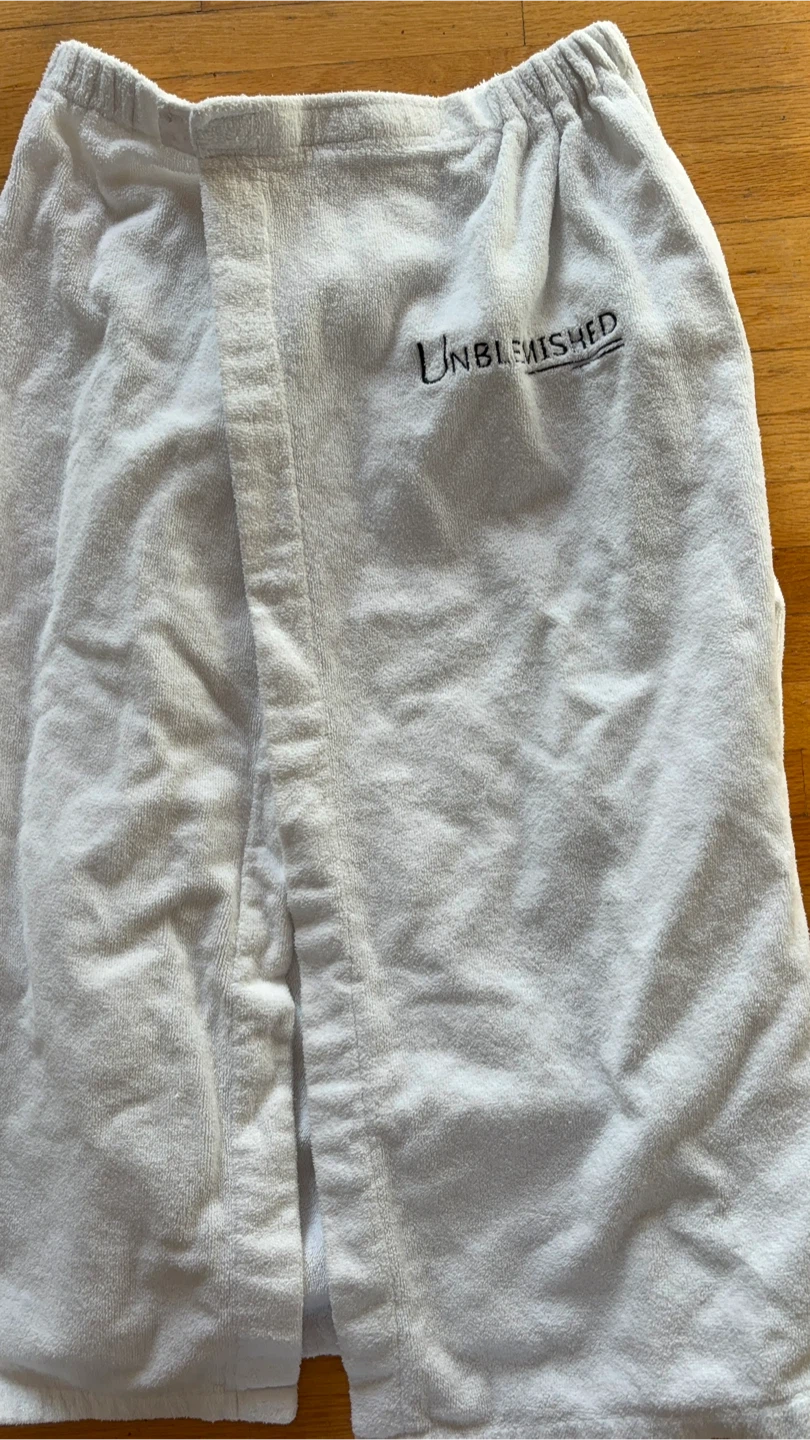 White Terry Bath Wrap