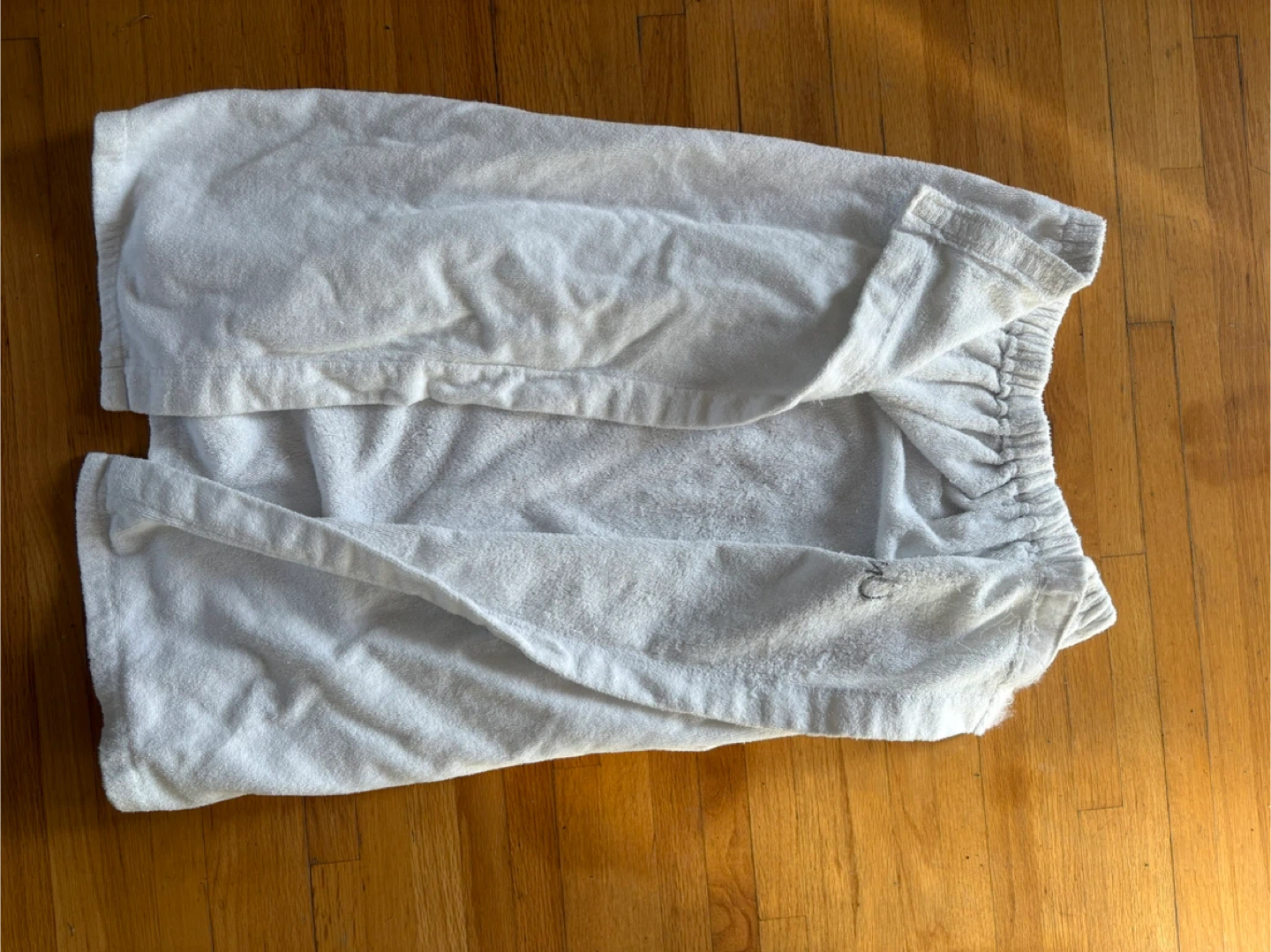 White Terry Bath Wrap - photo 2