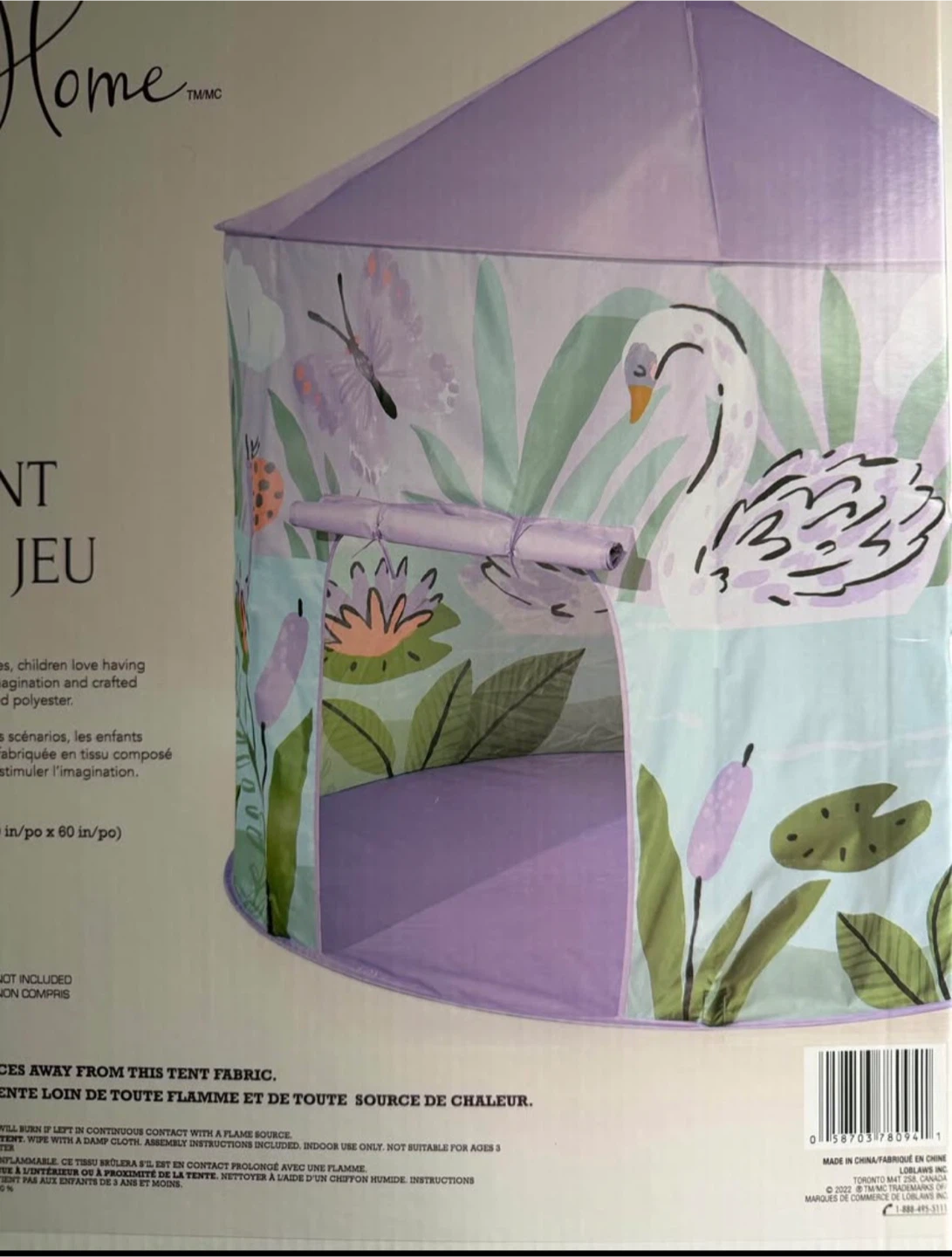 Life at Home Play Tent - Swan & Butterfly Design - photo 2