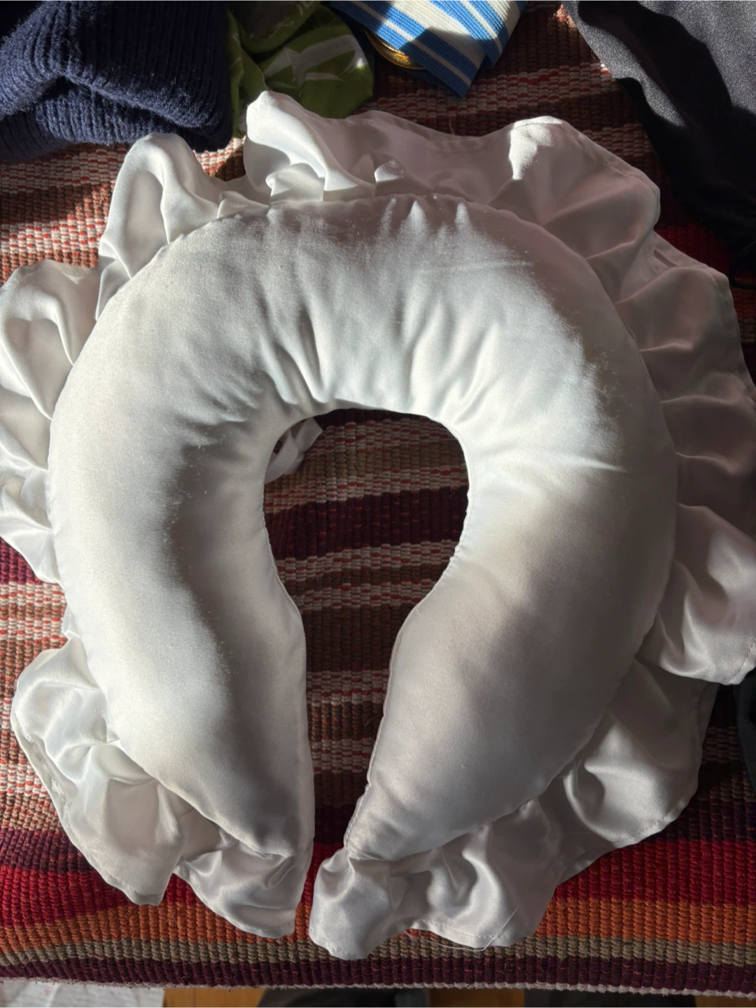 White U-Shaped Pillow