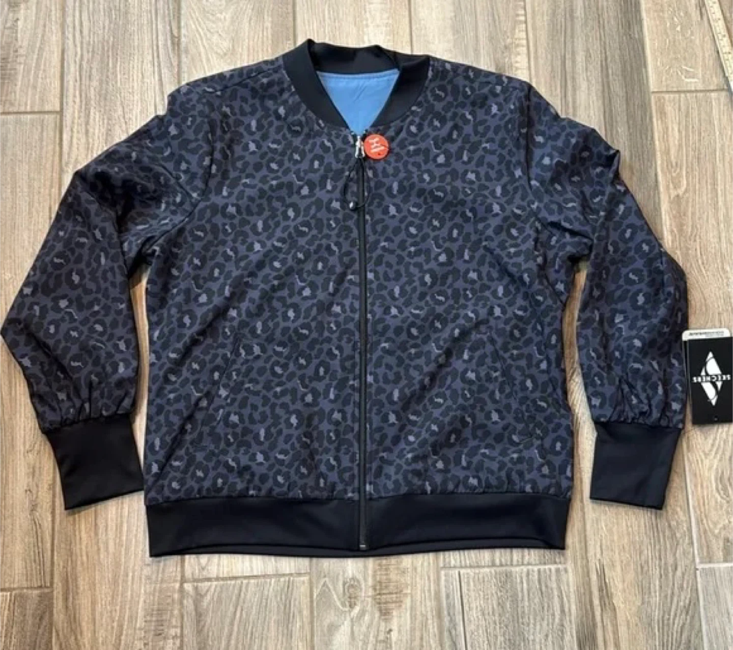 New Skechers Reversible Jacket, Midnight Leopard, XL - photo 4