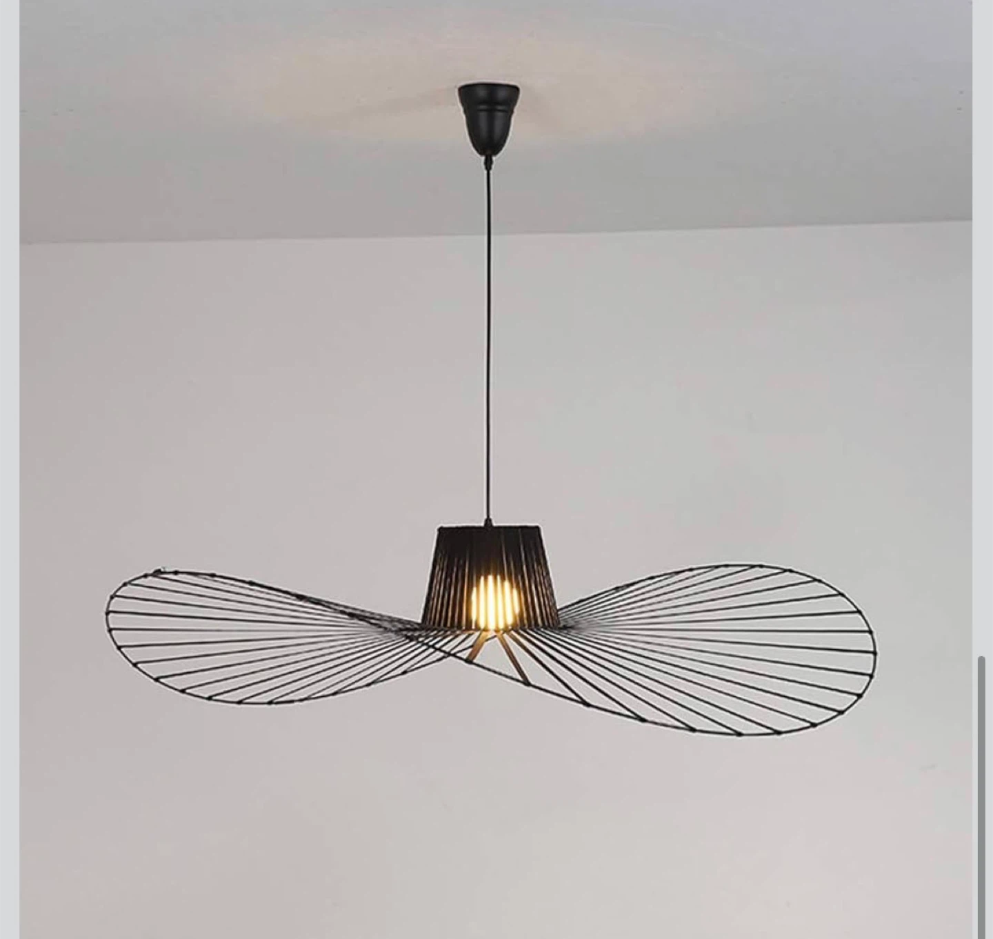 Black Wire Pendant Light Fixture - photo 5