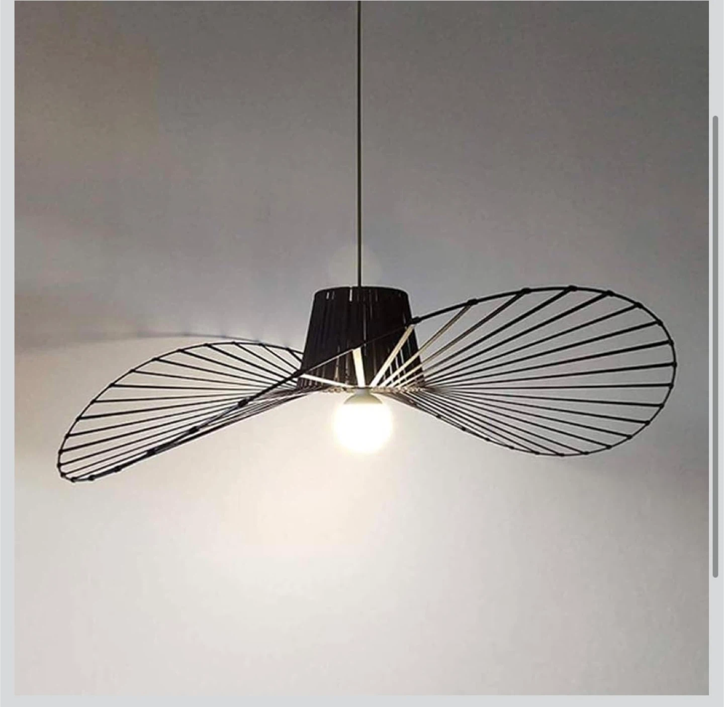 Black Wire Pendant Light Fixture - photo 3