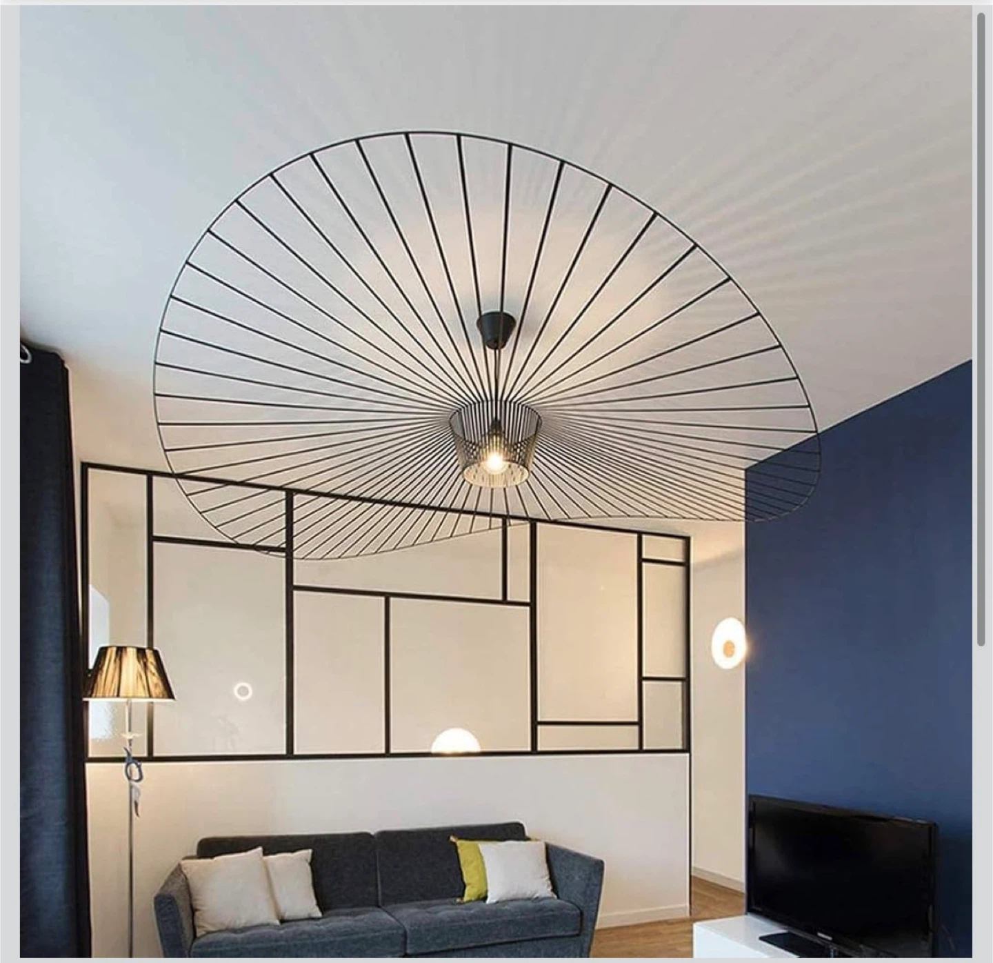 Black Wire Pendant Light Fixture - photo 2