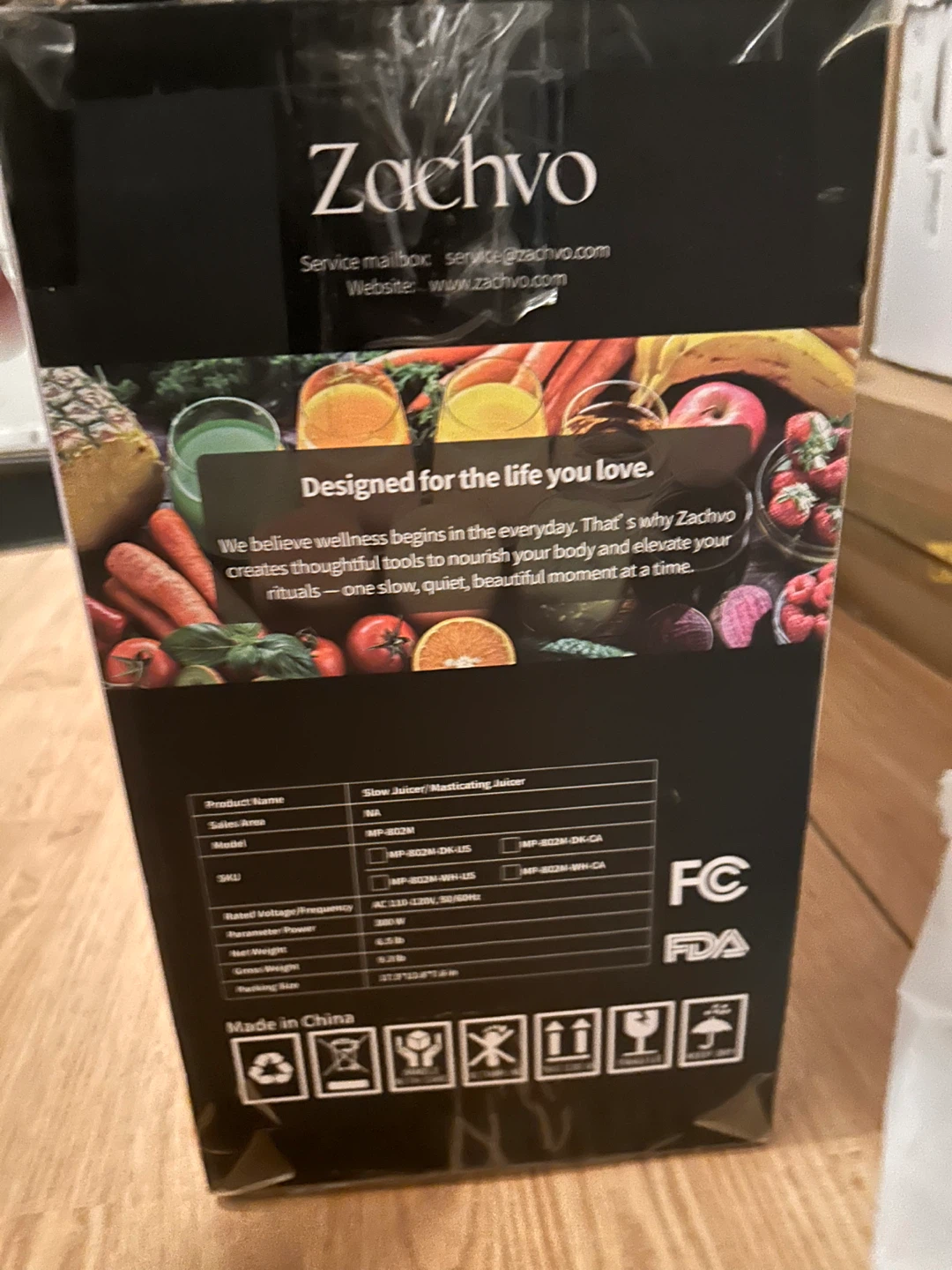Zachvo Slow Juicer MP-802M with 148mm Chute - photo 2