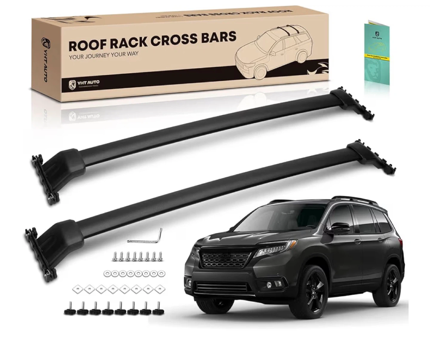 YHTAUTO Roof Rack Cross Bars for Honda Passport 2019-2023 - photo 3