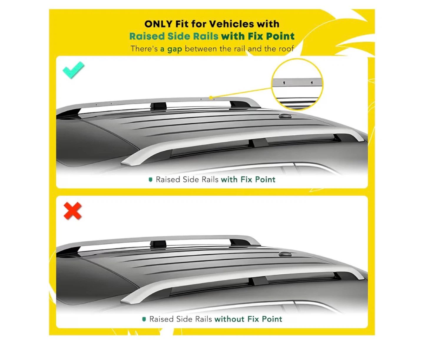 YHTAUTO Roof Rack Cross Bars for Honda Passport 2019-2023 - photo 4
