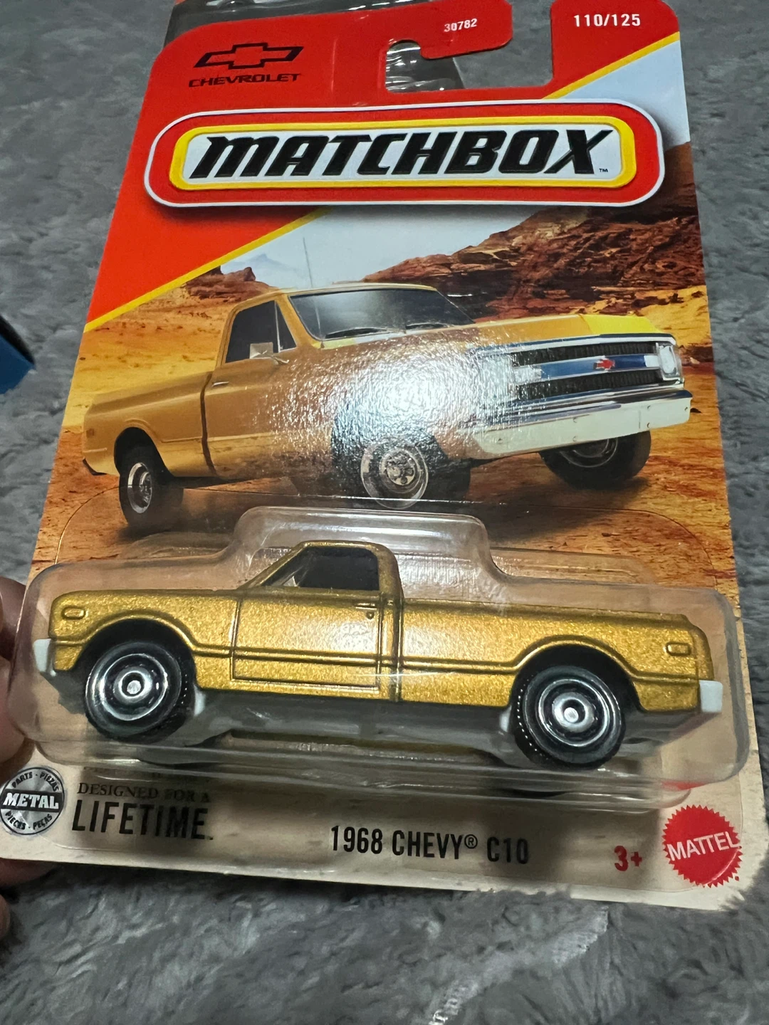 Matchbox 1968 Chevy C10 Gold Die-Cast Truck - photo 2