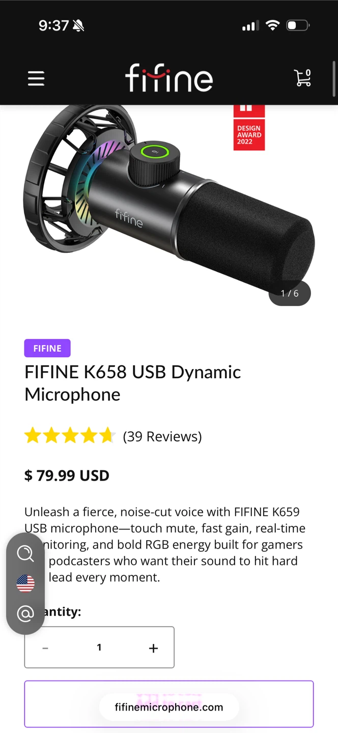 FIFINE AM8 Streaming Recording Microphone