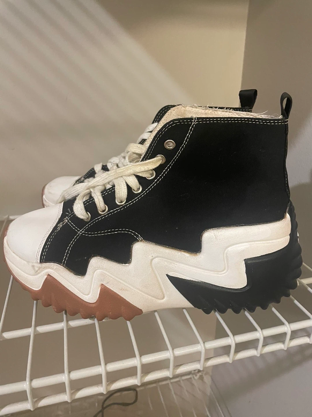 Black and White Converse Run Star Hike High Top Sneakers