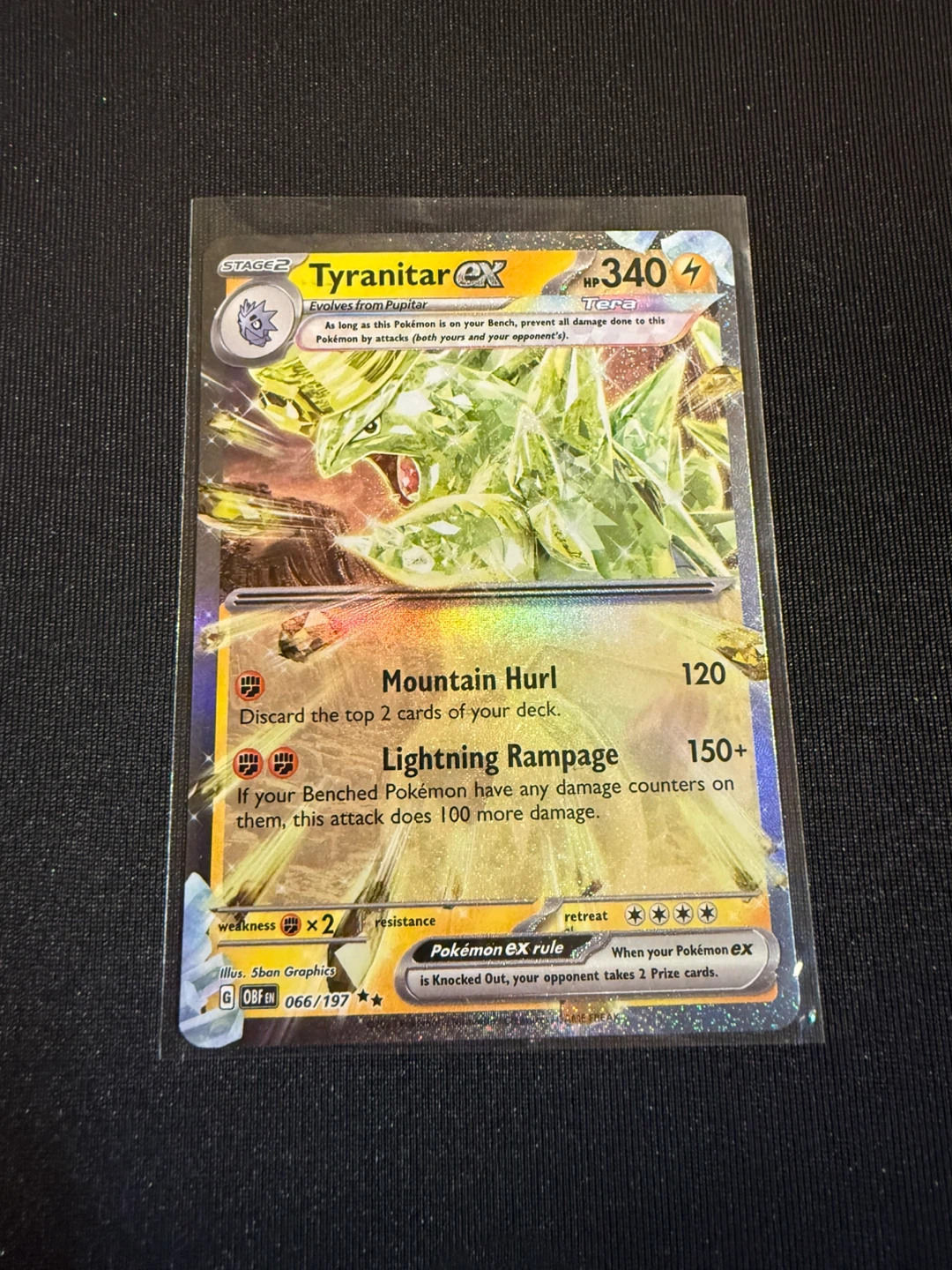 Pokémon Tyranitar EX Trading Card - photo 3
