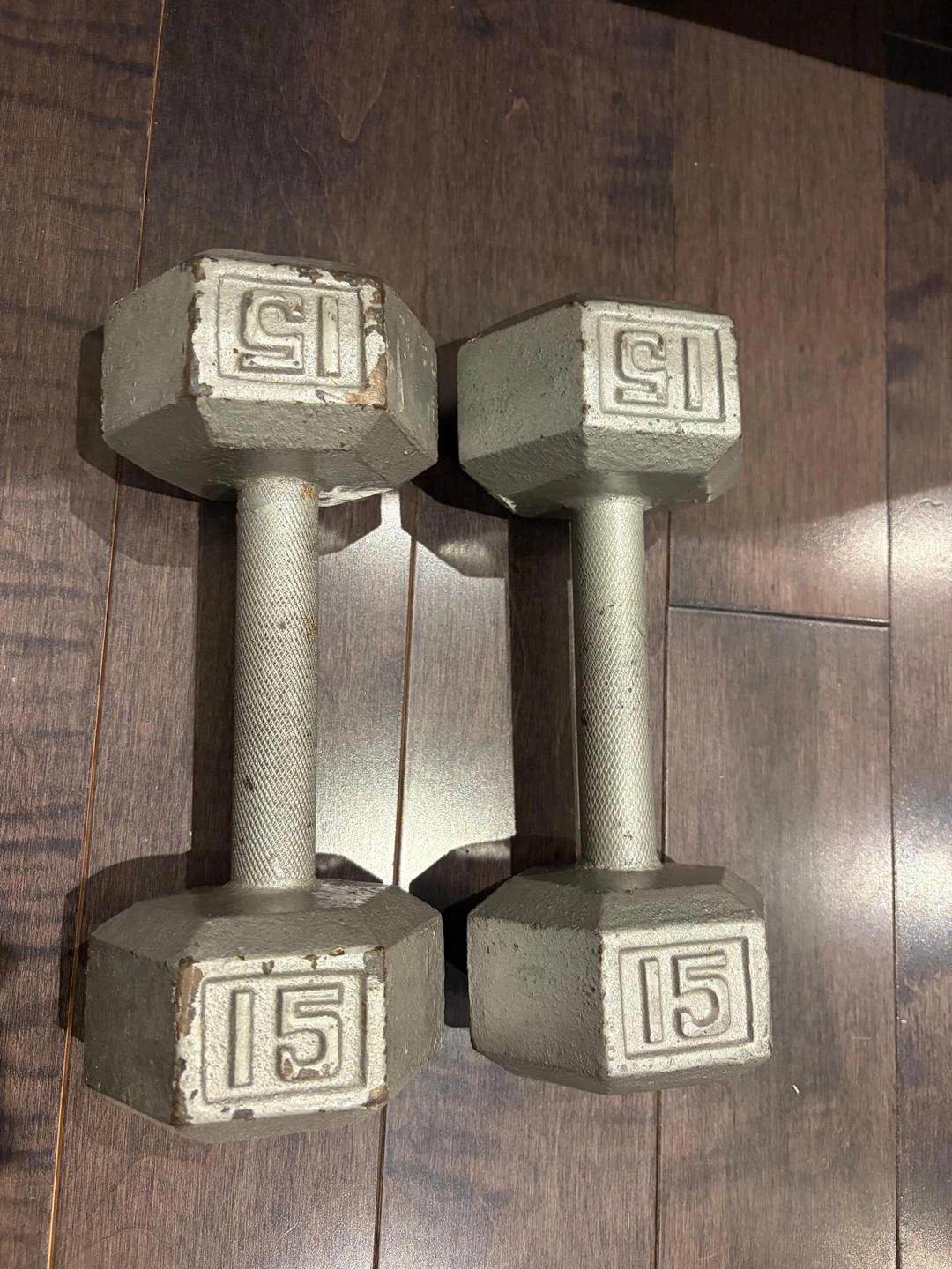 Pair of 15 lb Dumbbells