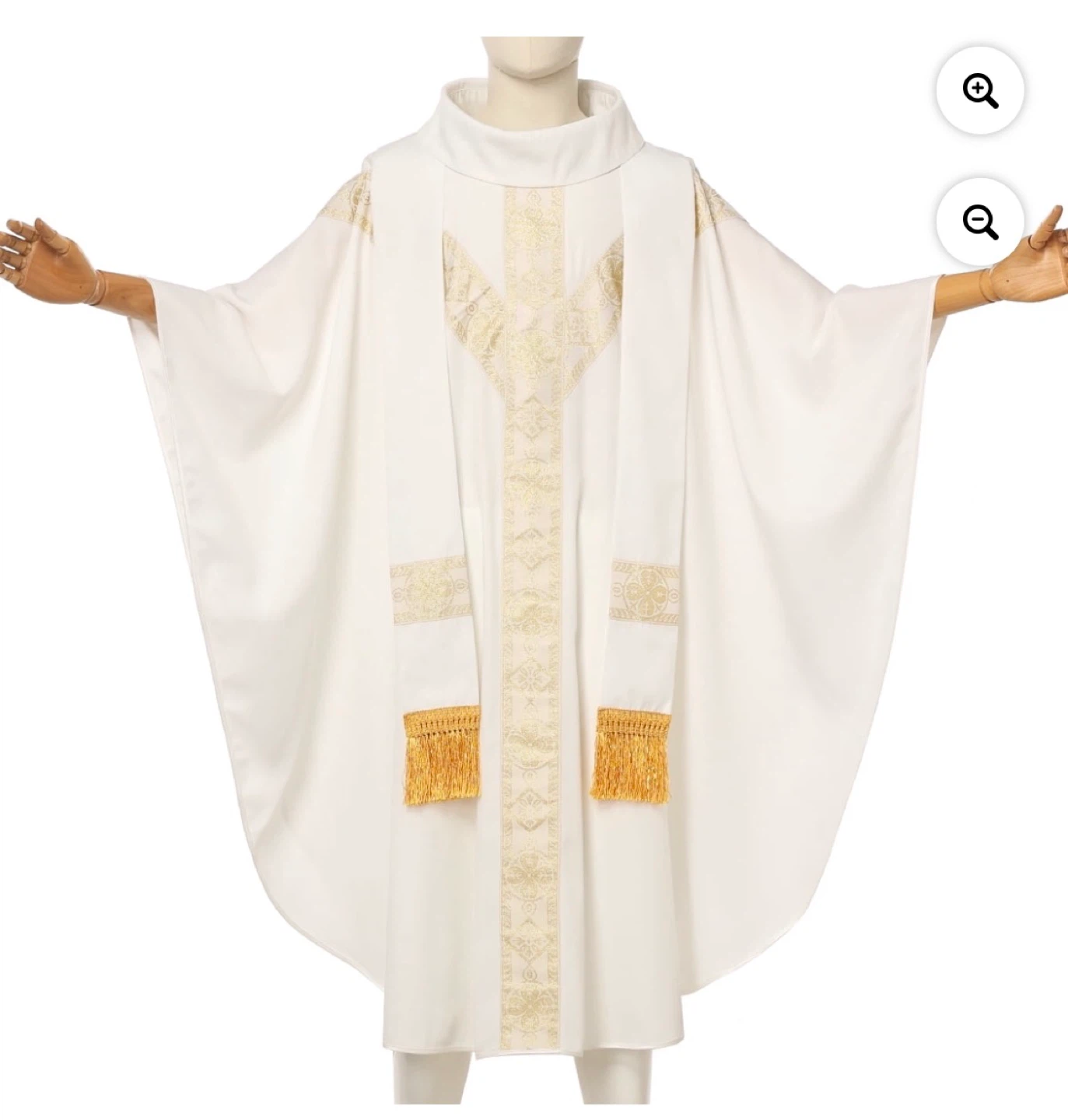 White Church Catholic Priest Chasuble Vestments Robe - photo 3