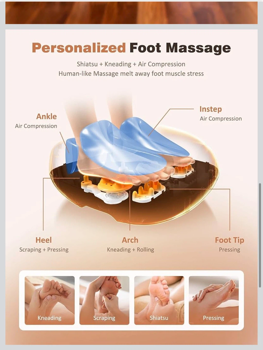 KNOZE Foot Massager with Heat and Air Compression - photo 5