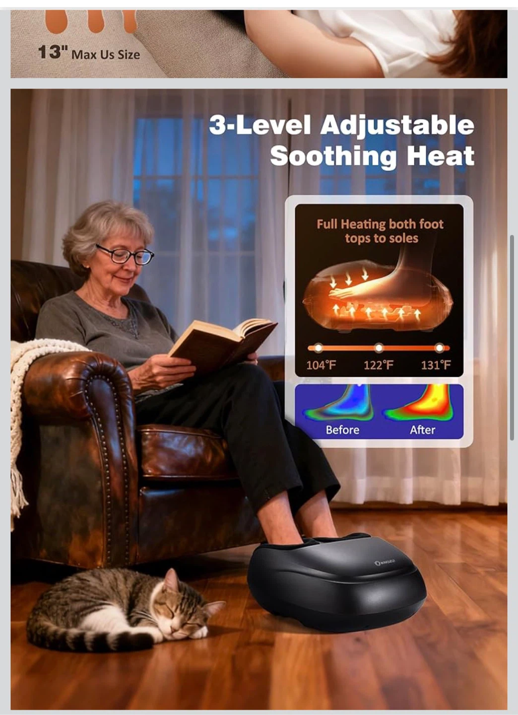 KNOZE Foot Massager with Heat and Air Compression - photo 4