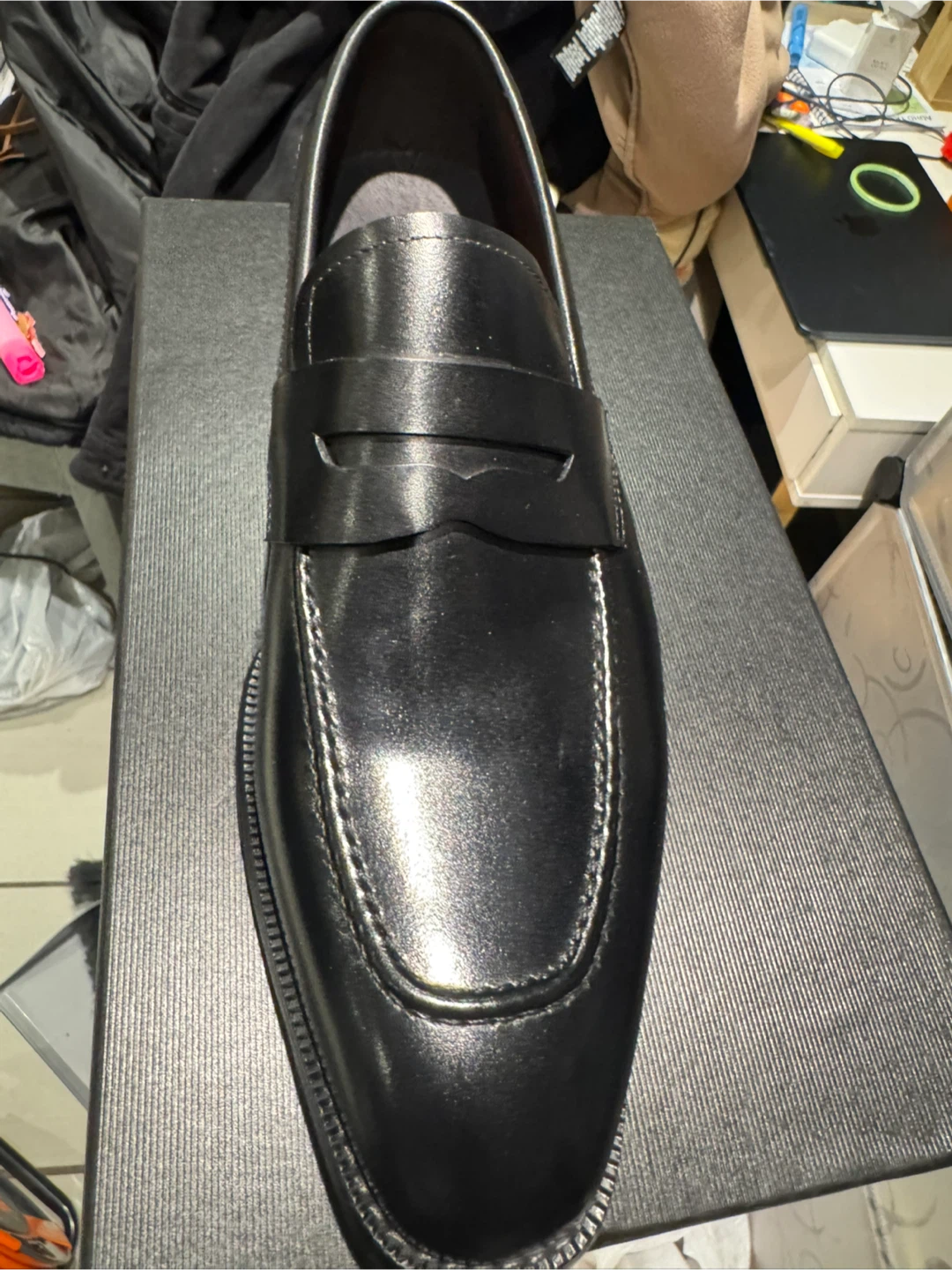 Black Leather Loafers - men’s Size 10