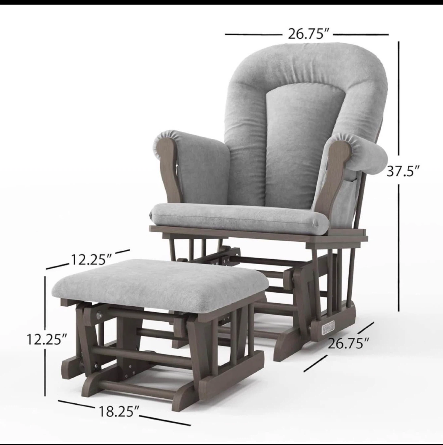 Child Craft Glider and Ottoman Set - photo 3