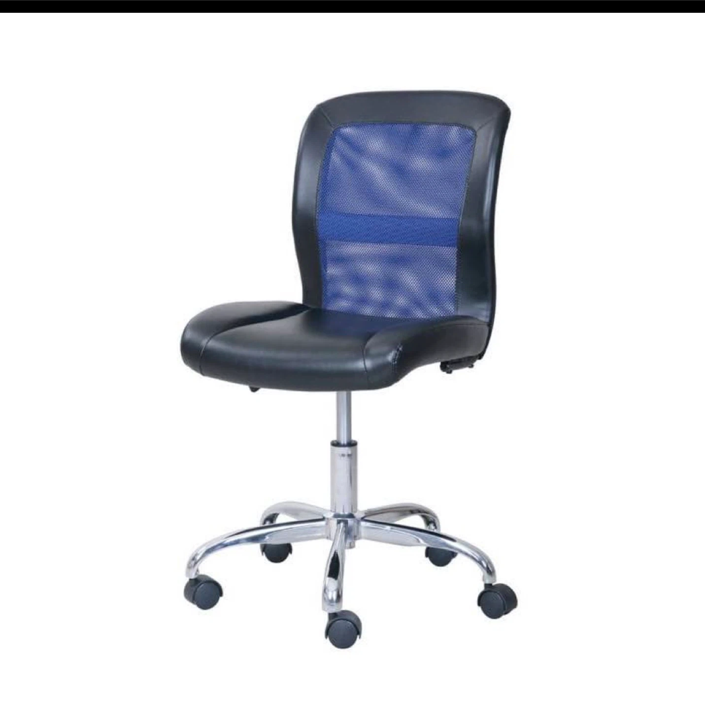 Black and Blue Mesh Office Chair - photo 2
