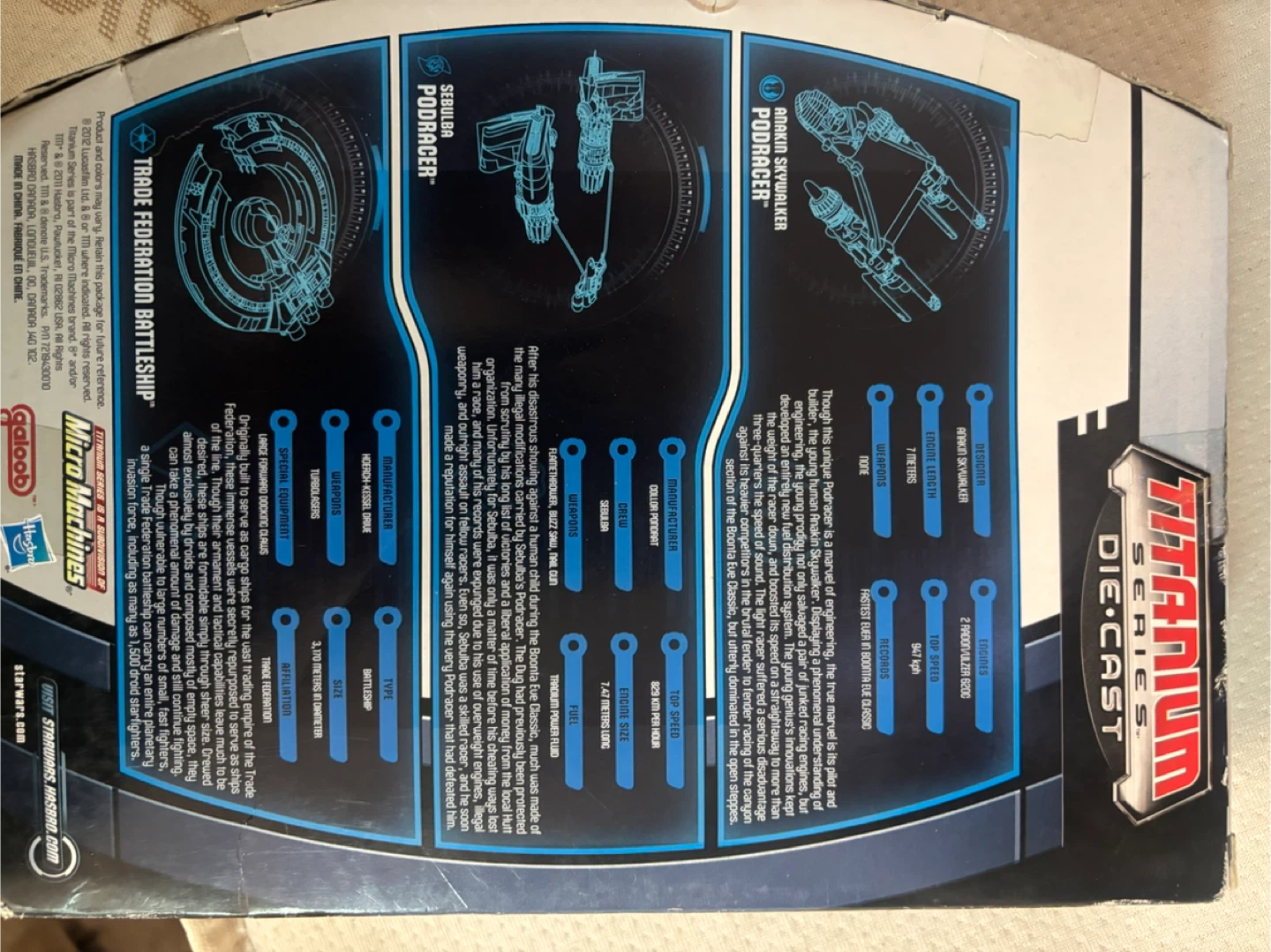 Star Wars Titanium SeriesFederation Battleship & Podracers - photo 2