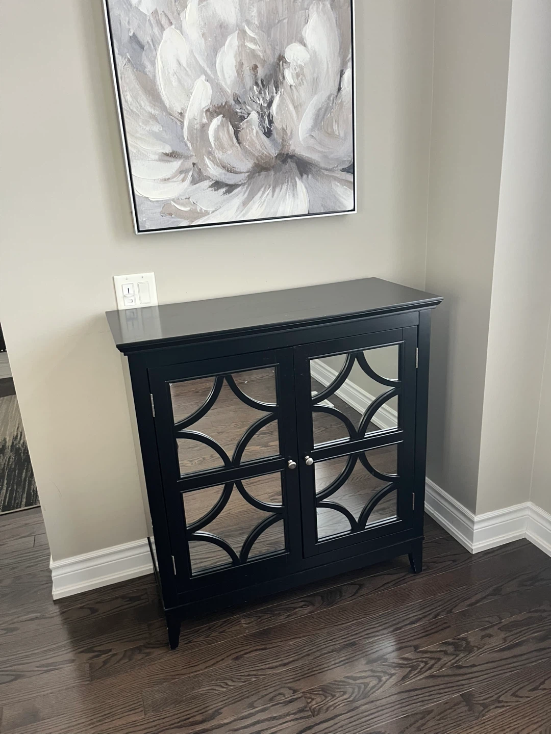 Black Mirrored Cabinet