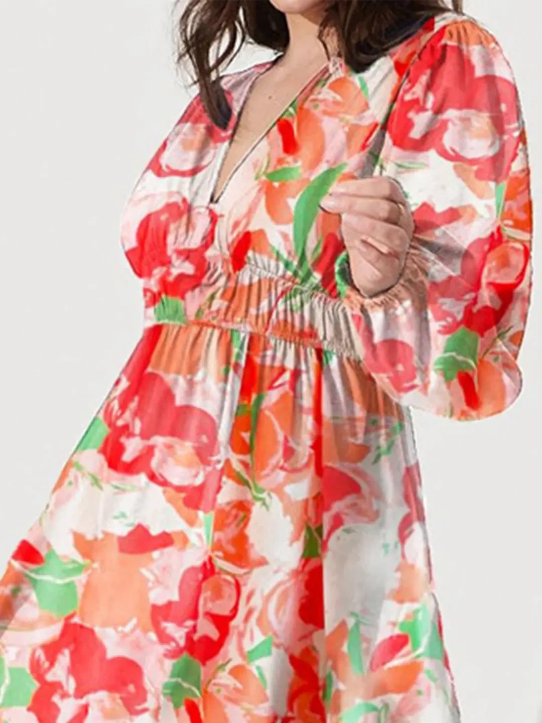 NEW! Sissyaki Boho Floral Smocked Flowy Maxi Dress - photo 3