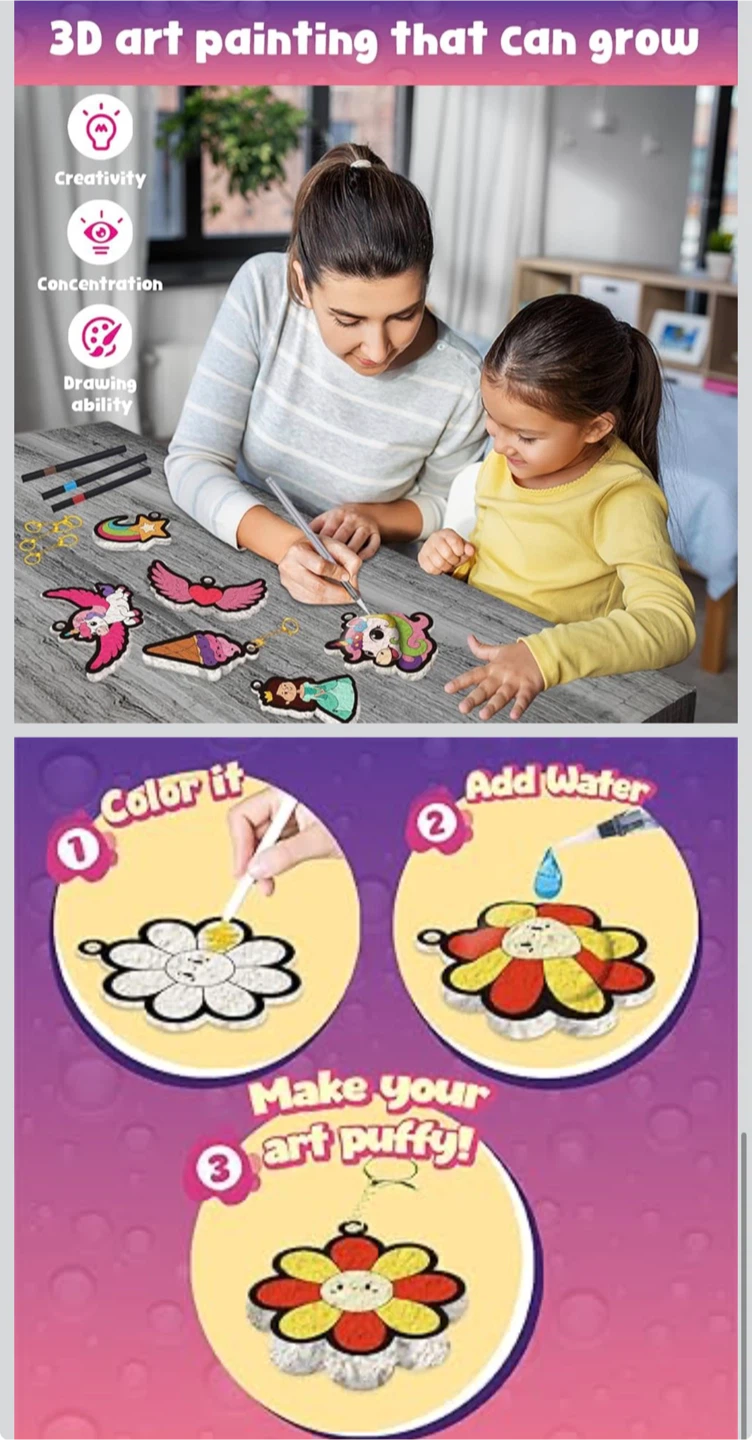 Magic Puffy 3D Art Painting Kit - photo 5