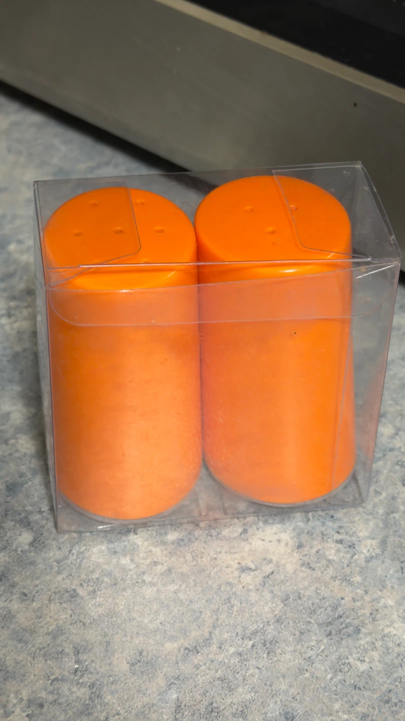 Orange Salt and Pepper Shakers