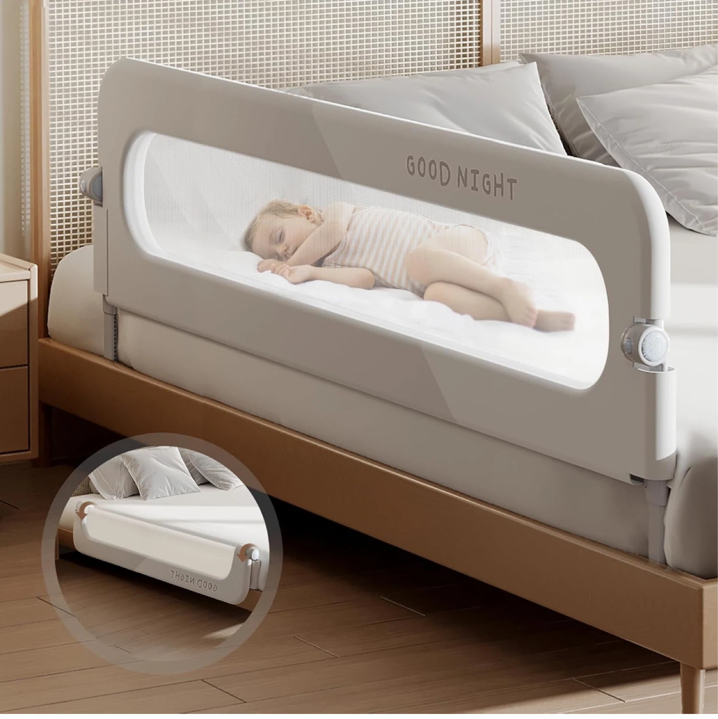 Good Night Mesh Baby Bed Rail